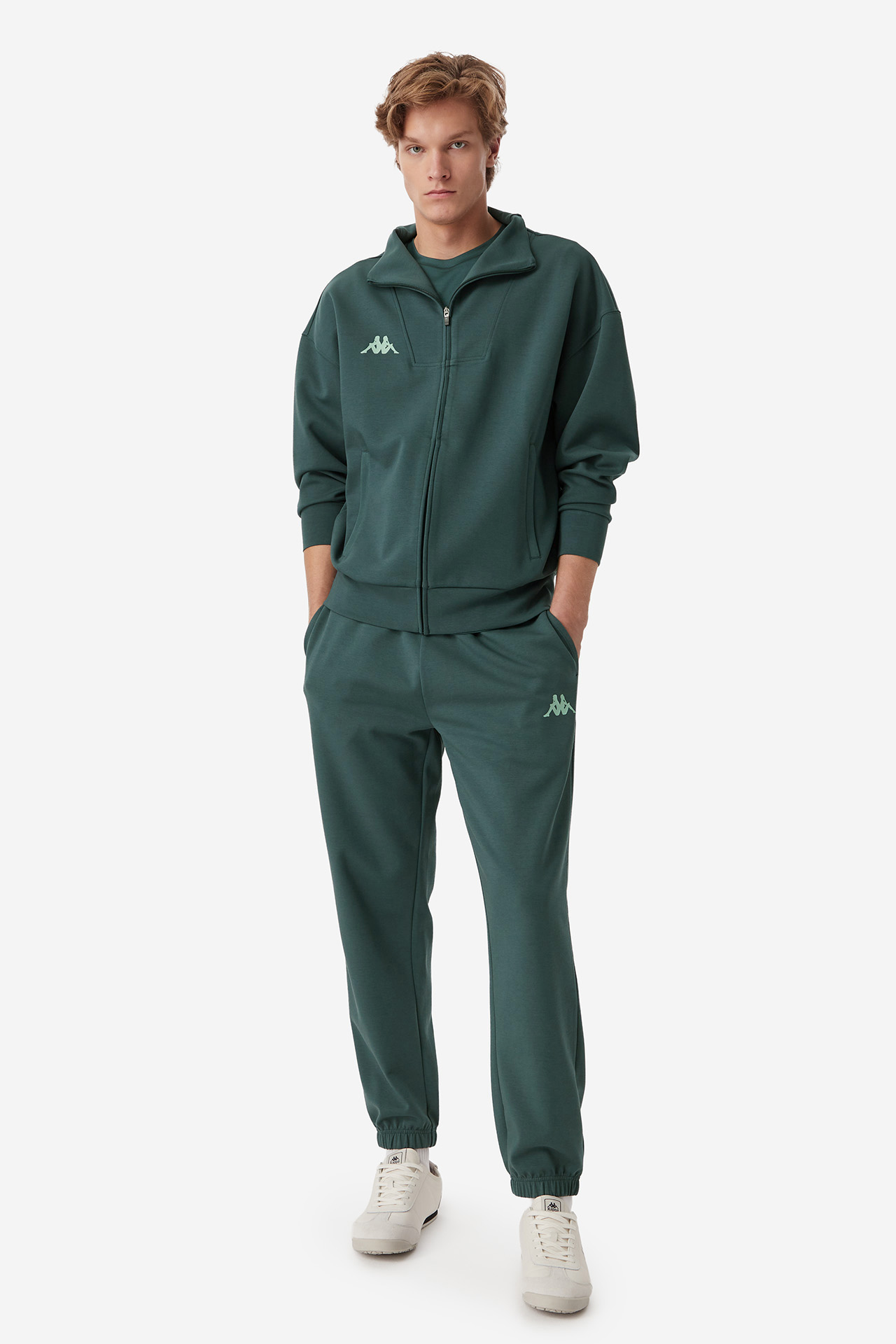 Spodnie KAPPA 342D7LW-WQ9 Zielony ciemny