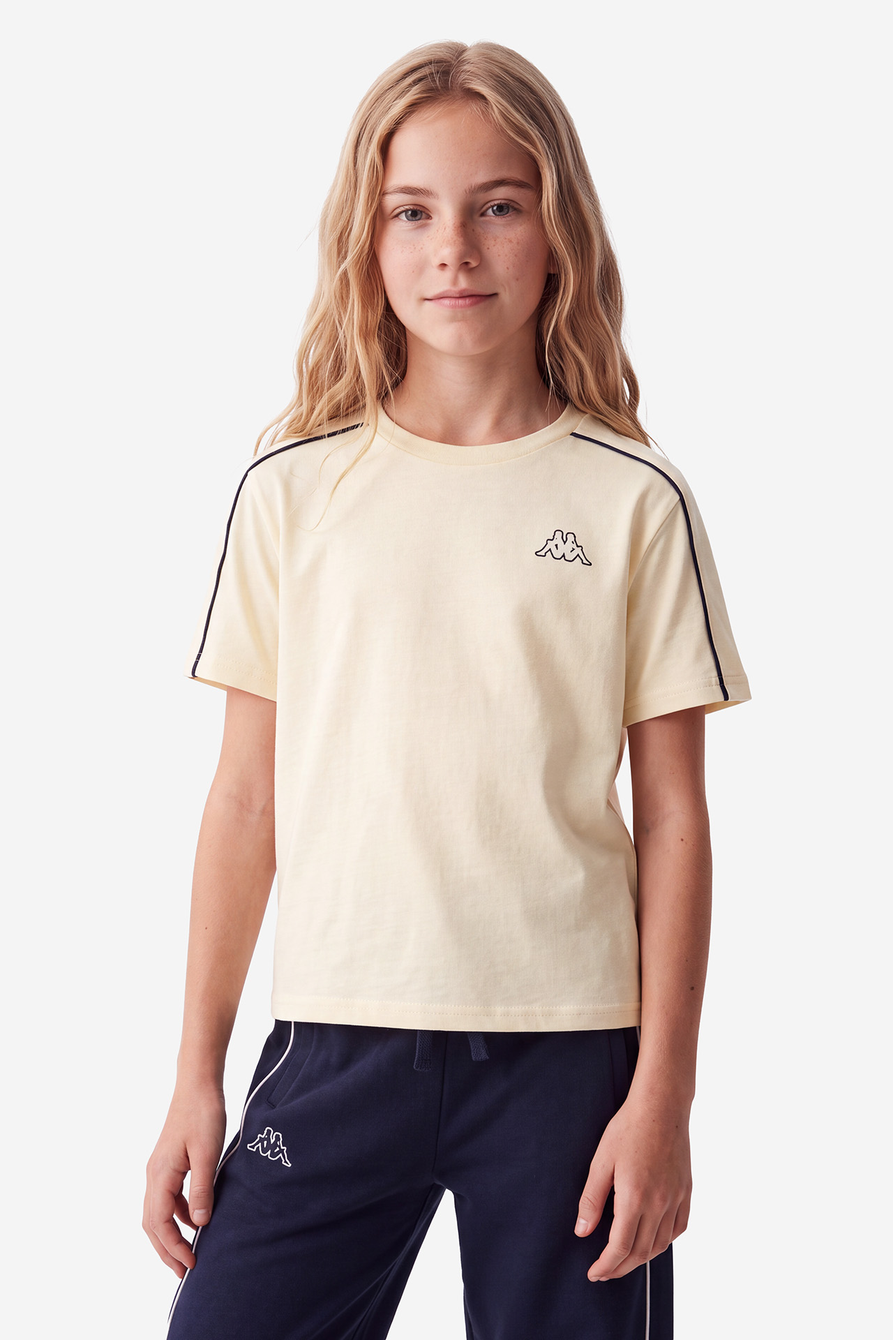T-shirt KAPPA 311U3EW-H15 Kremowy