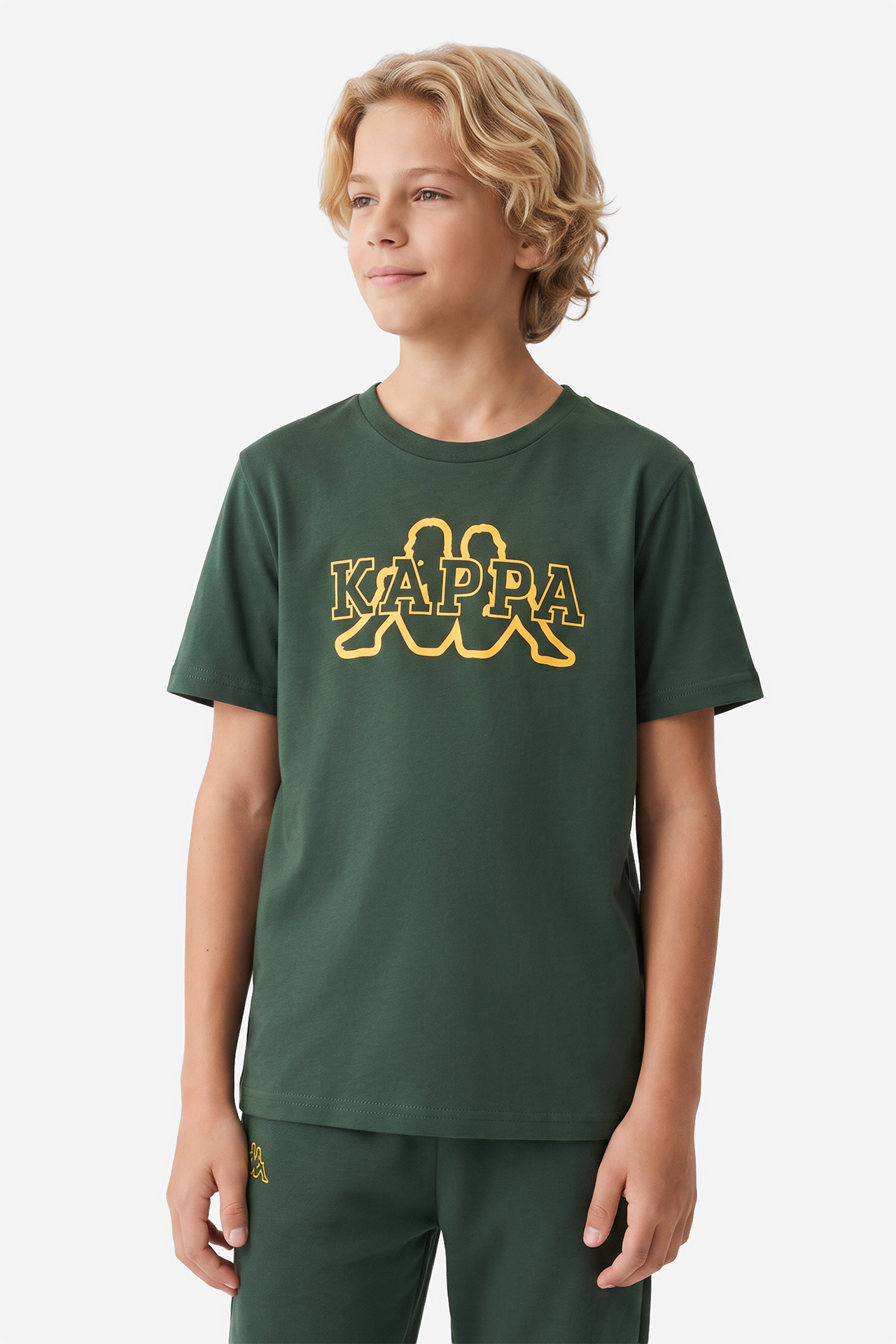 T-shirt KAPPA 342E66W-WQM Zielony ciemny