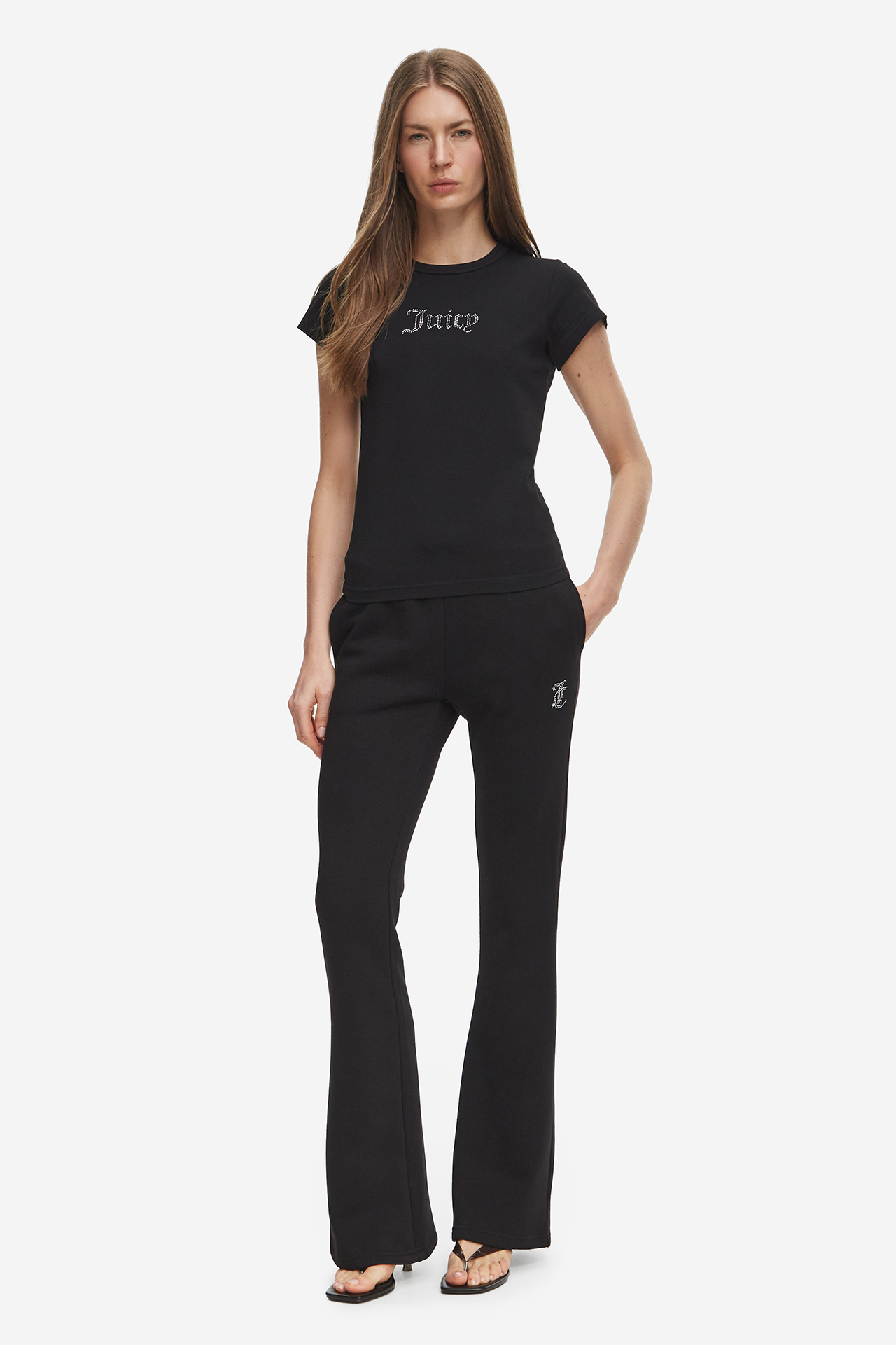 T-shirt JUICY COUTURE JCCG0363-BLACK Czarny