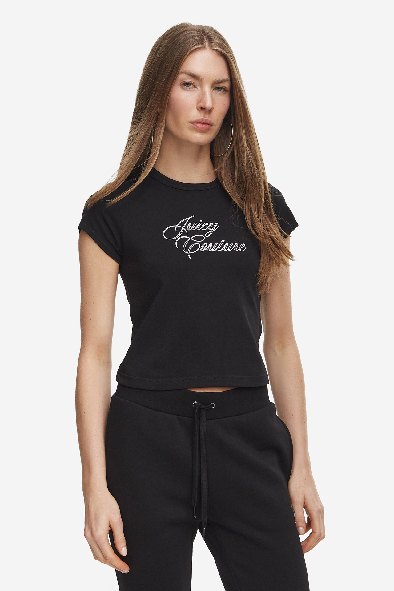 T-shirt JUICY COUTURE JCCG0364-BLACK Czarny