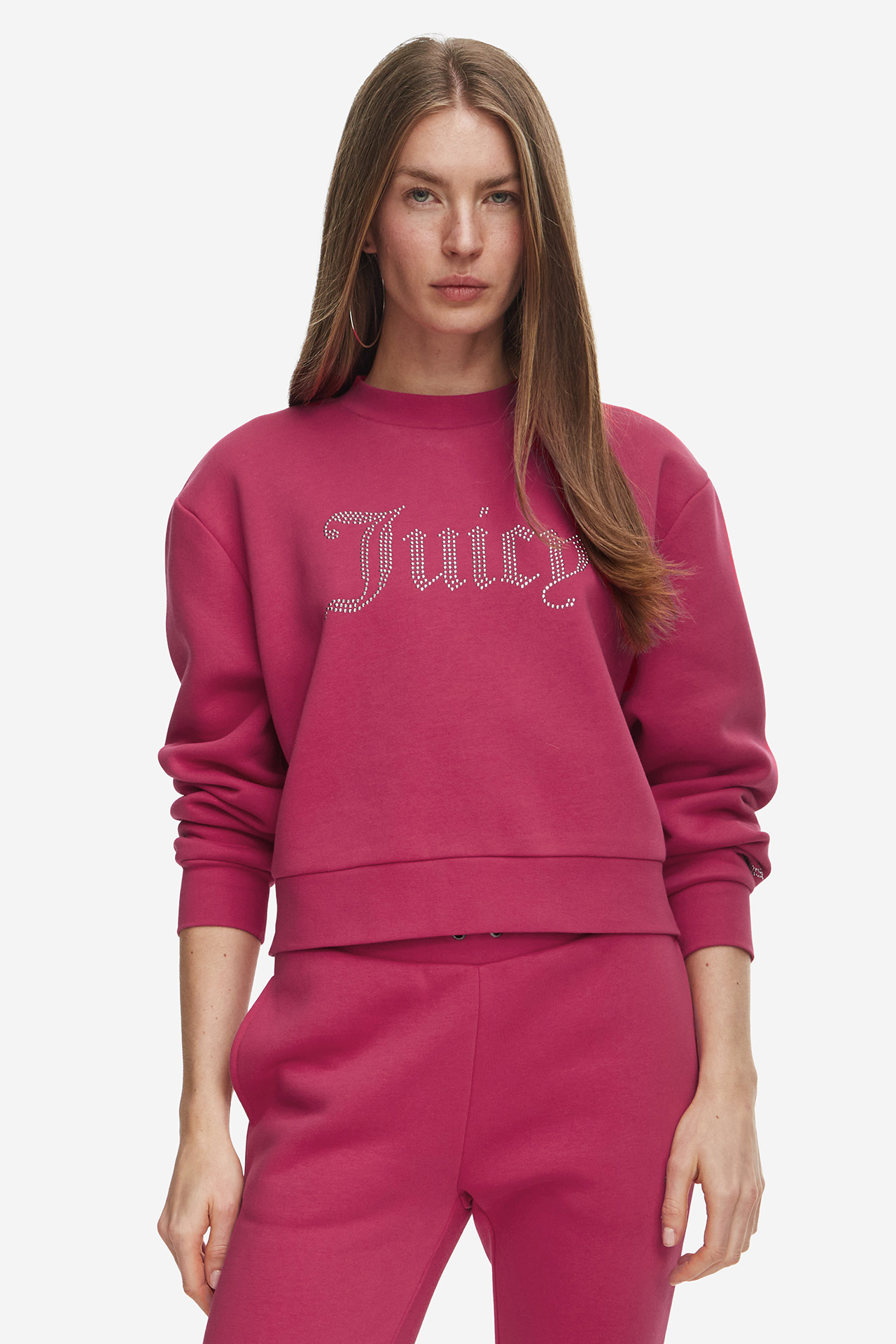 Bluza JUICY COUTURE JCCG0361-PERSIAN RED Różowy