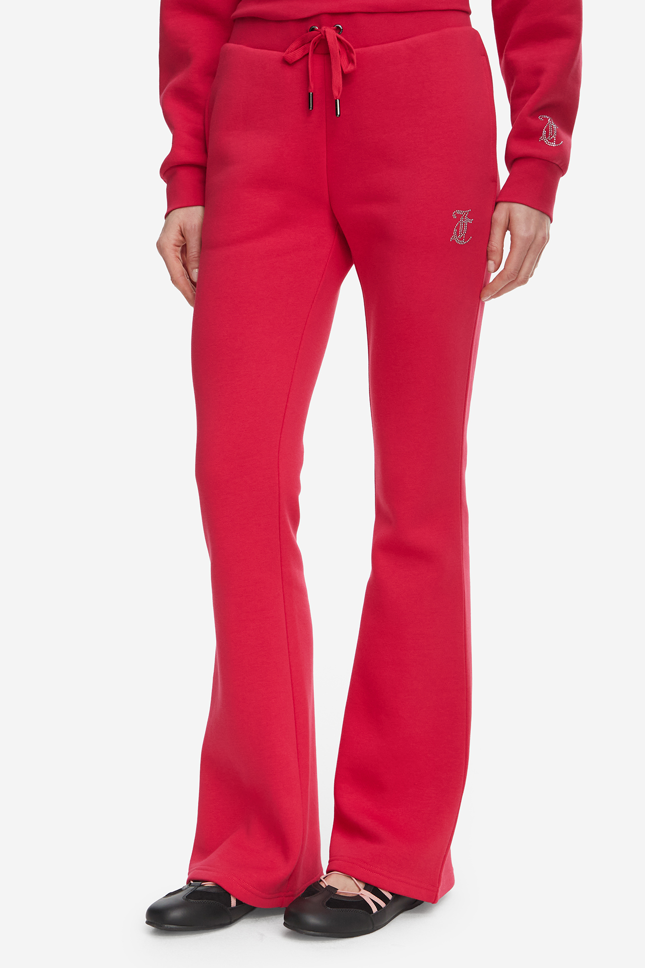 Spodnie JUICY COUTURE JCCG0362-PERSIAN RED Różowy