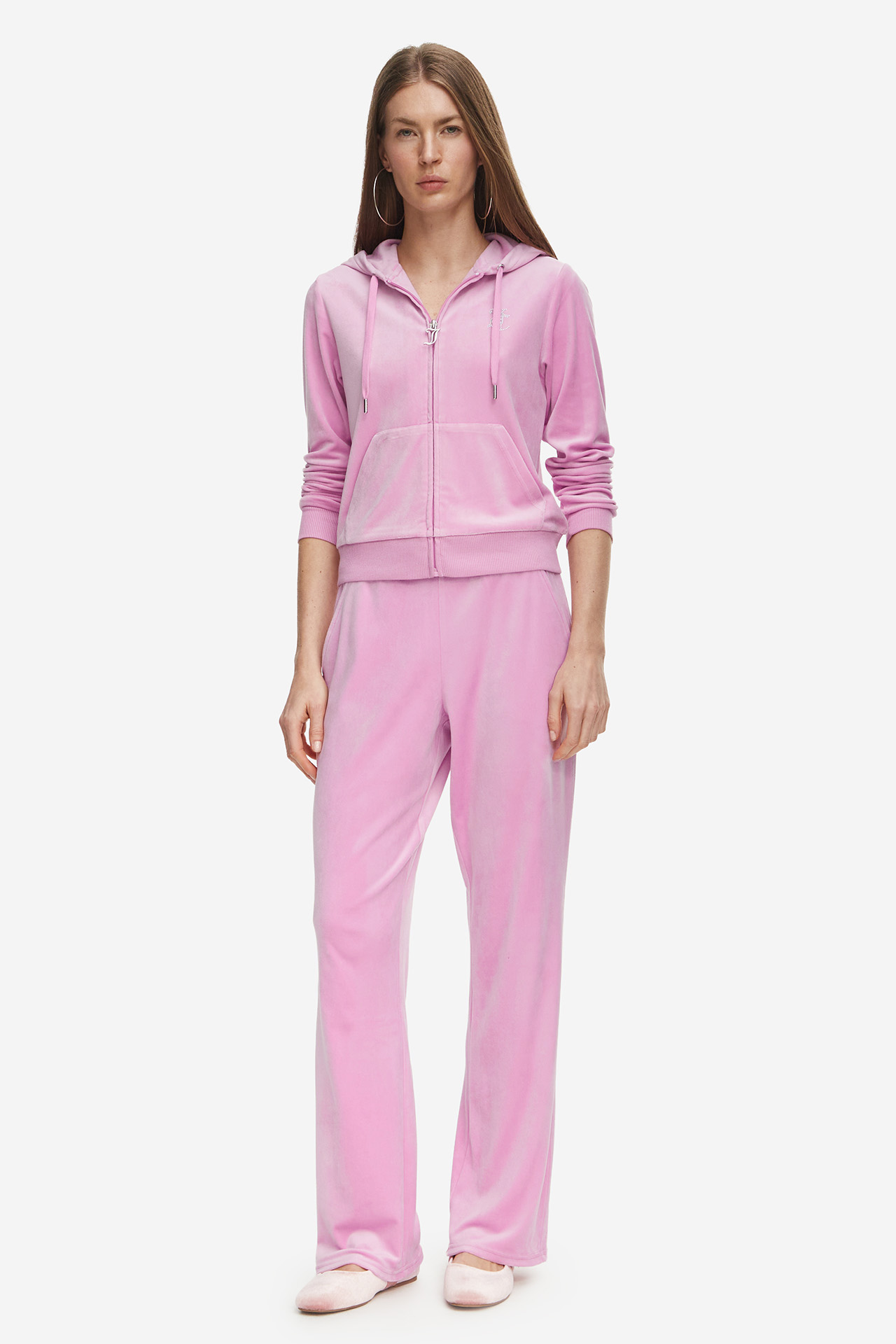 Spodnie JUICY COUTURE JCCG0371-BEGONIA PINK Różowy jasny