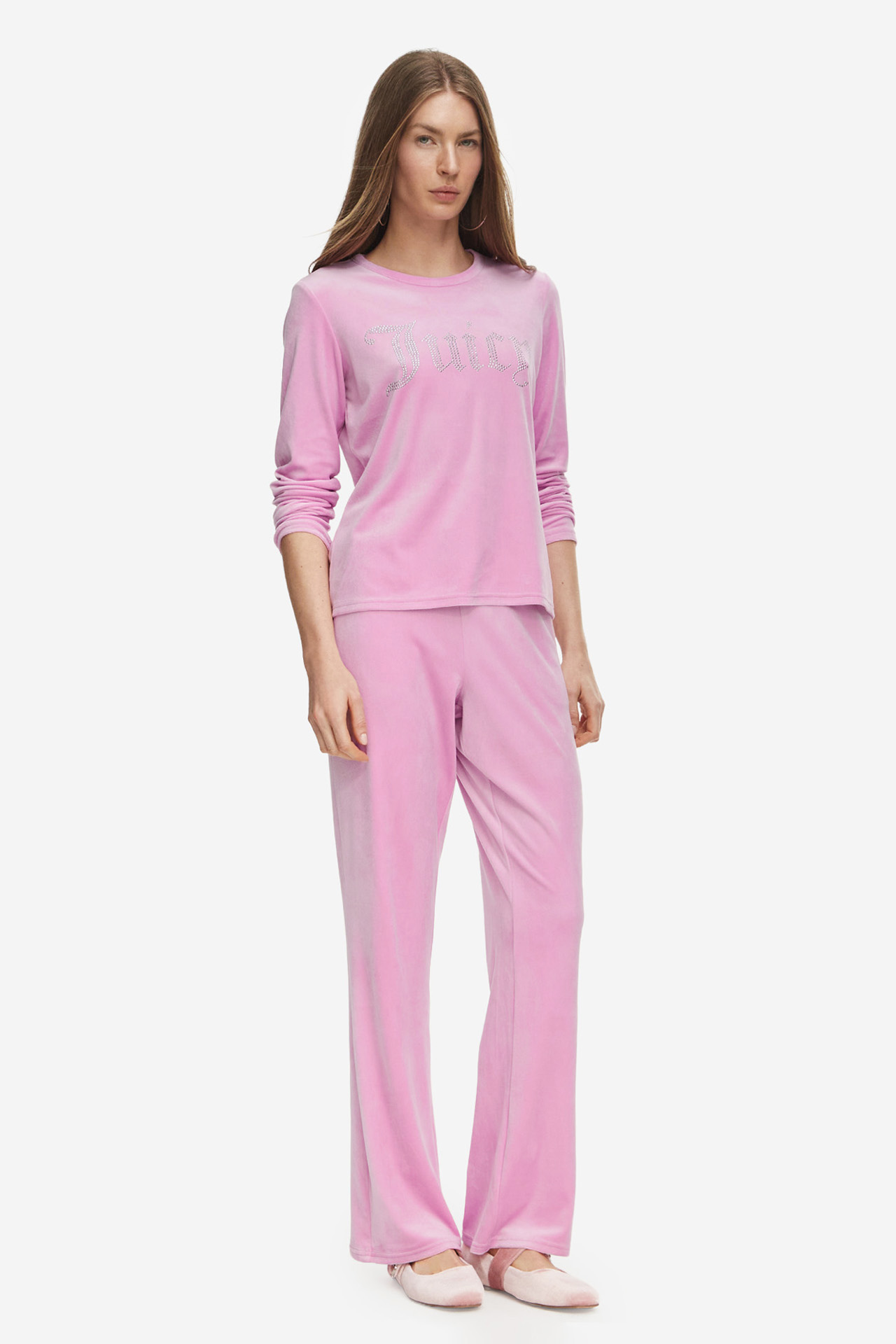 Bluza JUICY COUTURE JCCG0369-BEGONIA PINK Różowy jasny