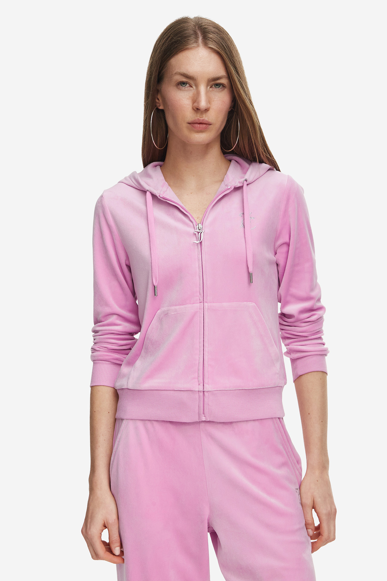 Bluza JUICY COUTURE JCCG0370-BEGONIA PINK Różowy jasny