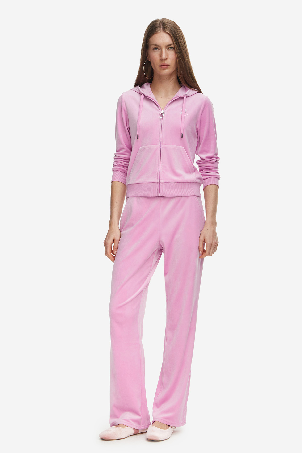 Bluza JUICY COUTURE JCCG0370-BEGONIA PINK Różowy jasny