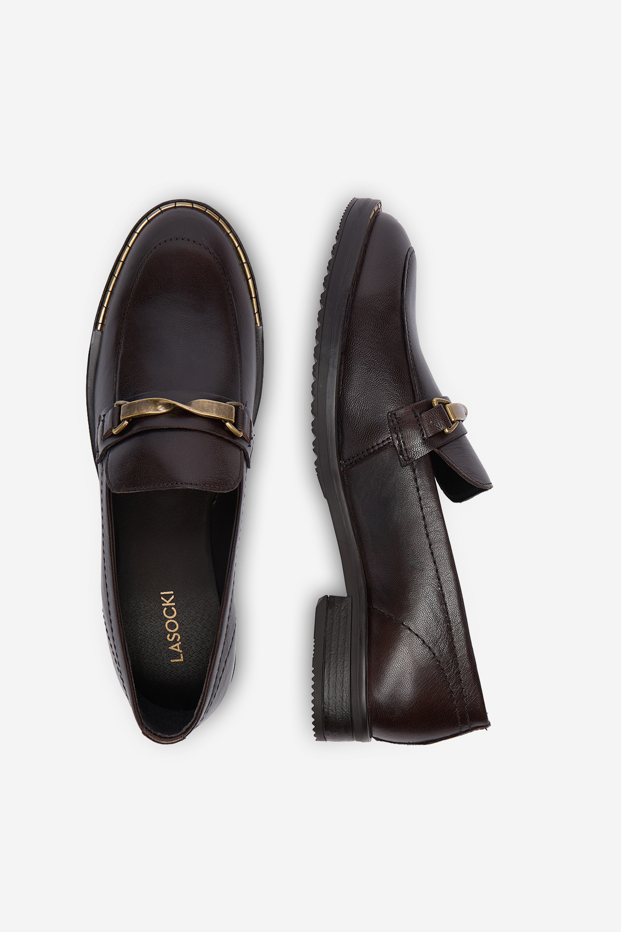 Loafersy Hnědá