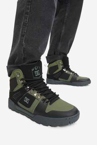Sportovní obuv DC Shoes EO-PURE HIGH TOP WR BOOT DC01803003 Tmavozelená