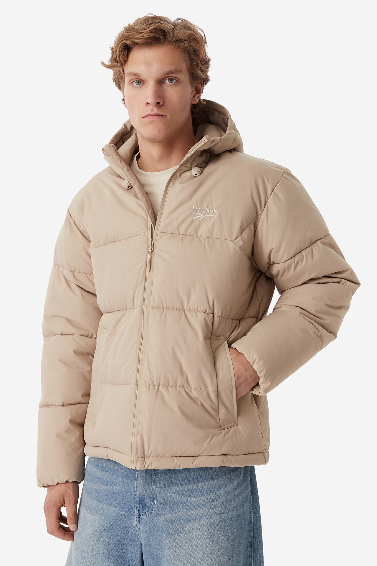 Kurtka REEBOK RCC00084-ELEVATED-BEIGE Beżowy