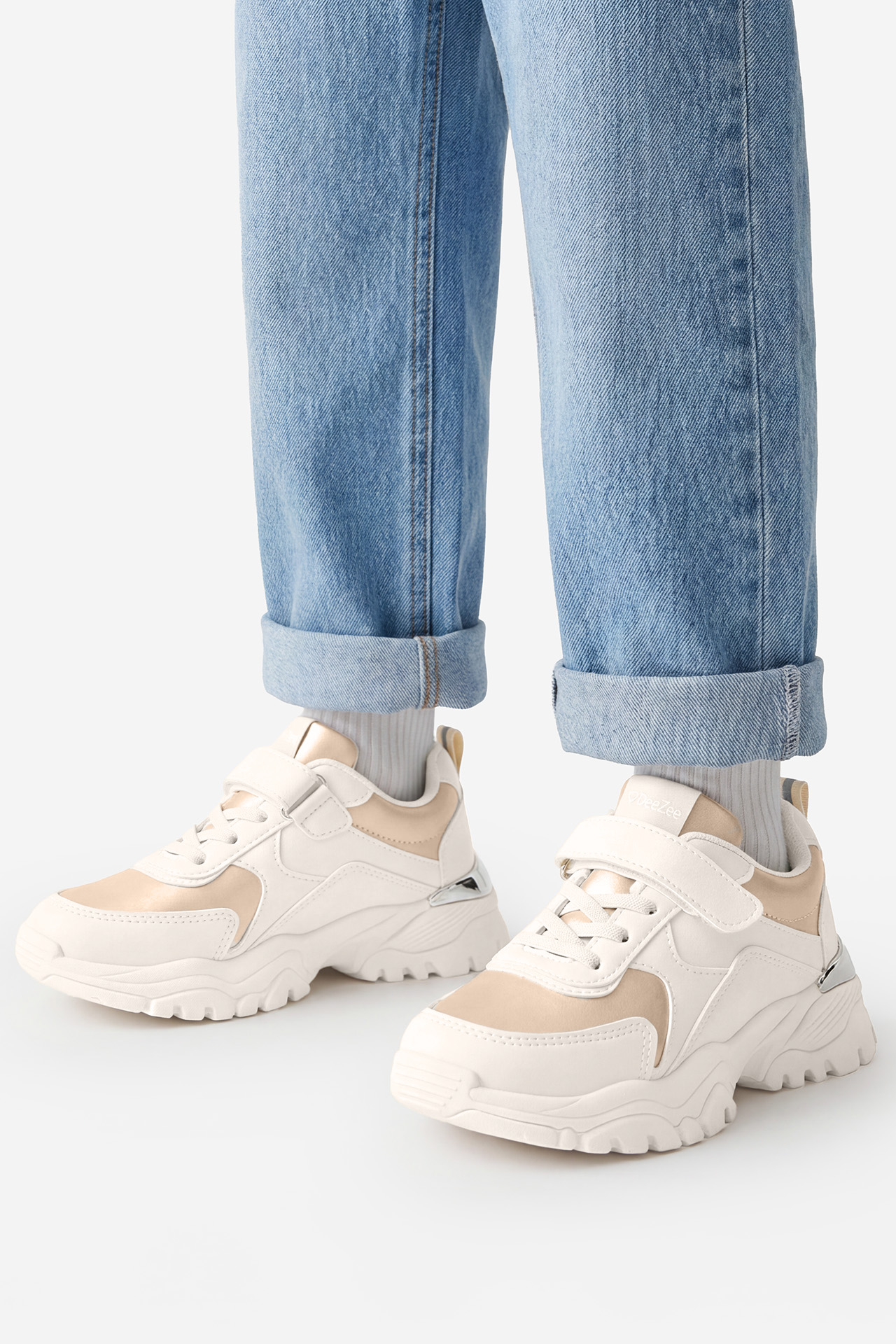 Sneakersy Světle béžová
