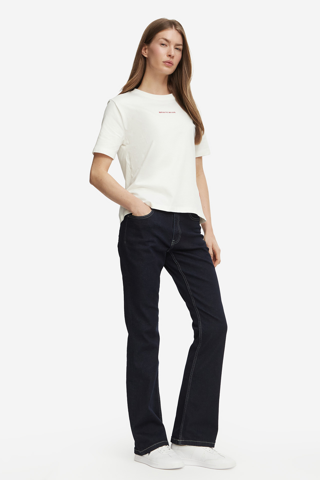 Spodnie jeansowe AMERICANOS W226-AMLTR-1038-19D Granatowy
