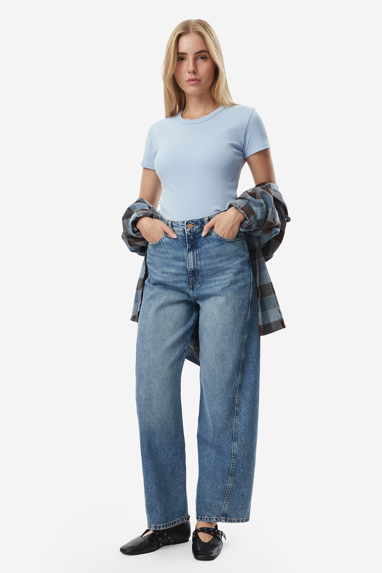 Spodnie jeansowe AMERICANOS W226-AMLTR-1040-21D Niebieski