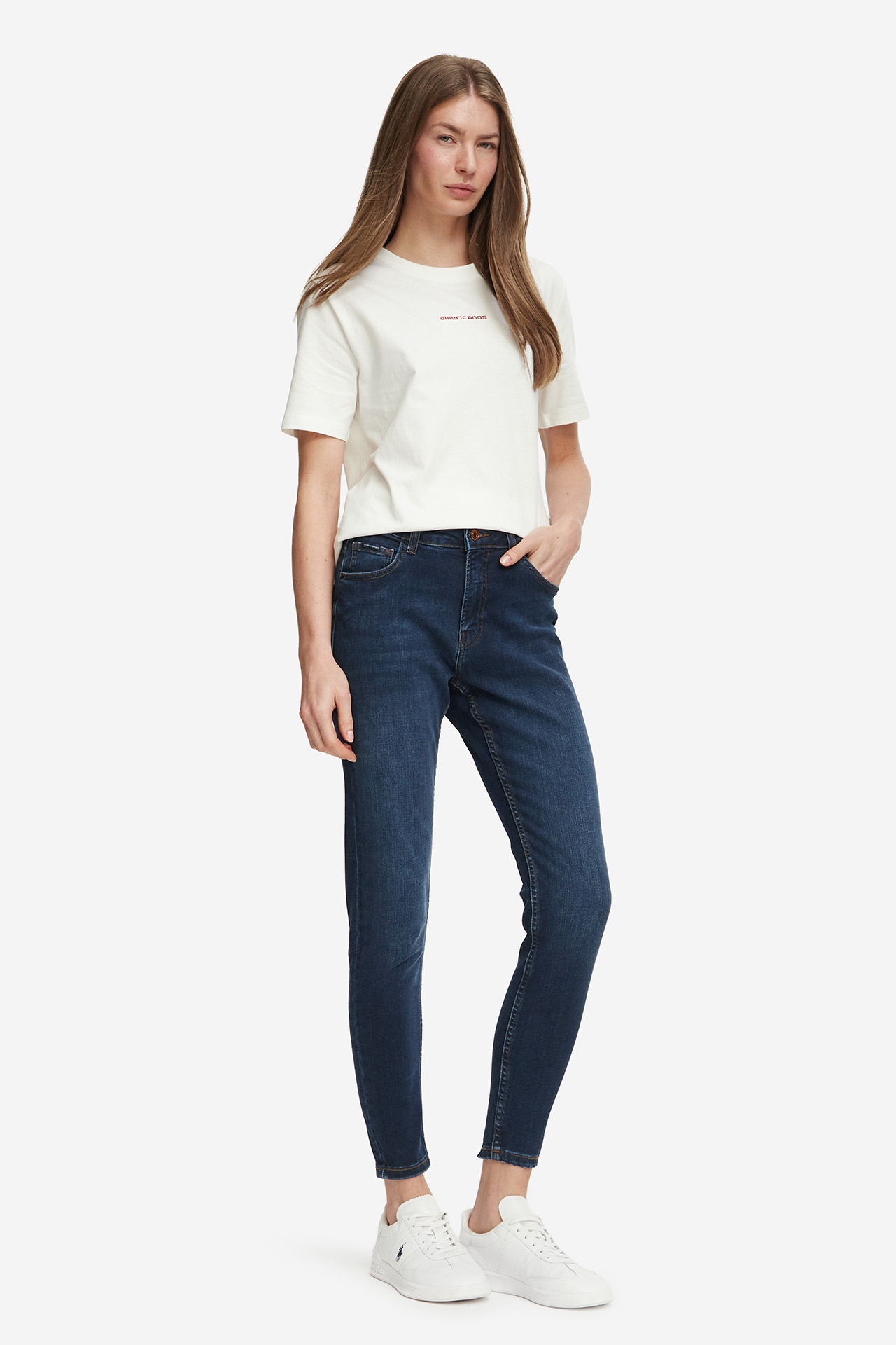 Spodnie jeansowe AMERICANOS W226-AMLTR-1041-20D Granatowy