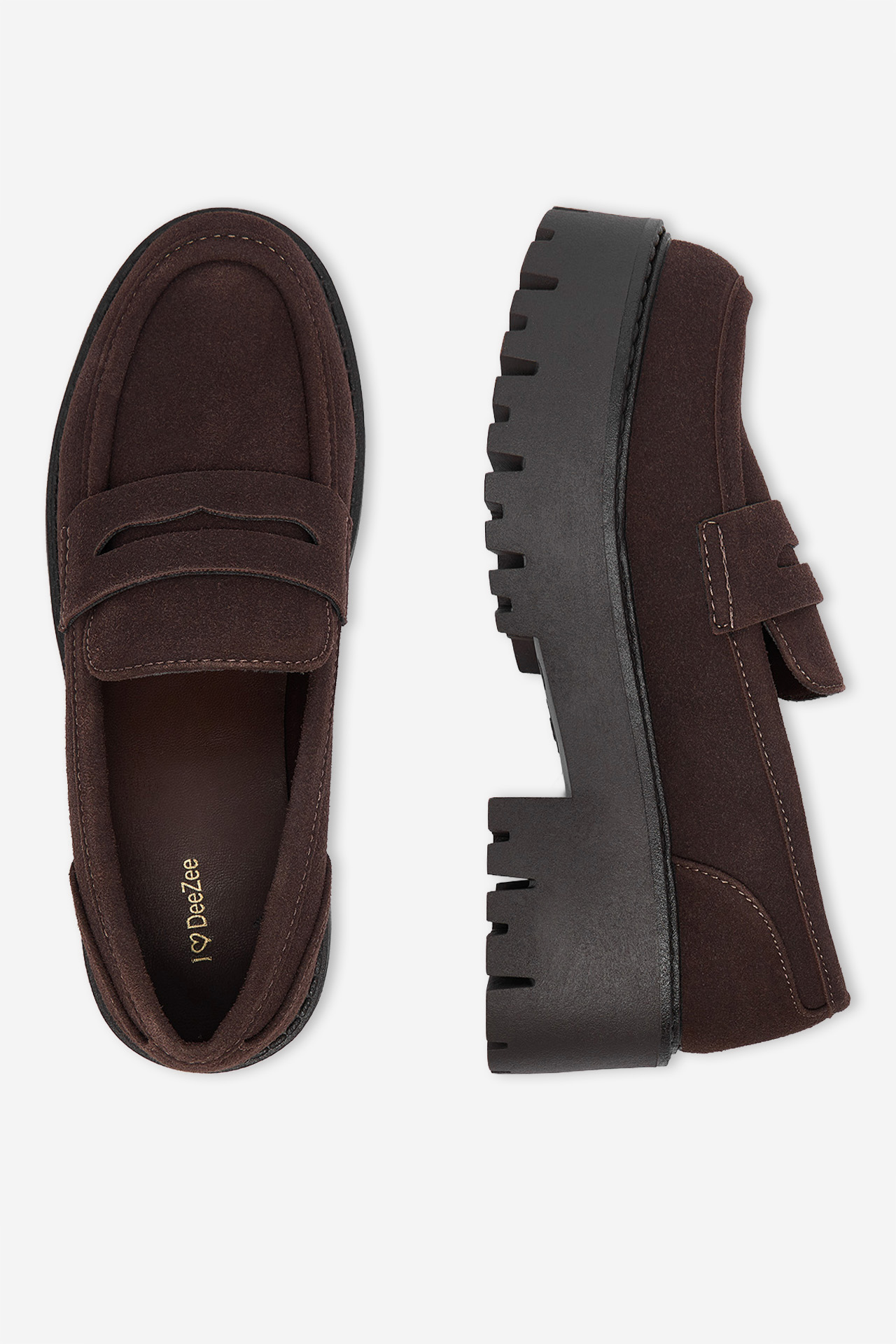 Loafersy Tmavě hnědá
