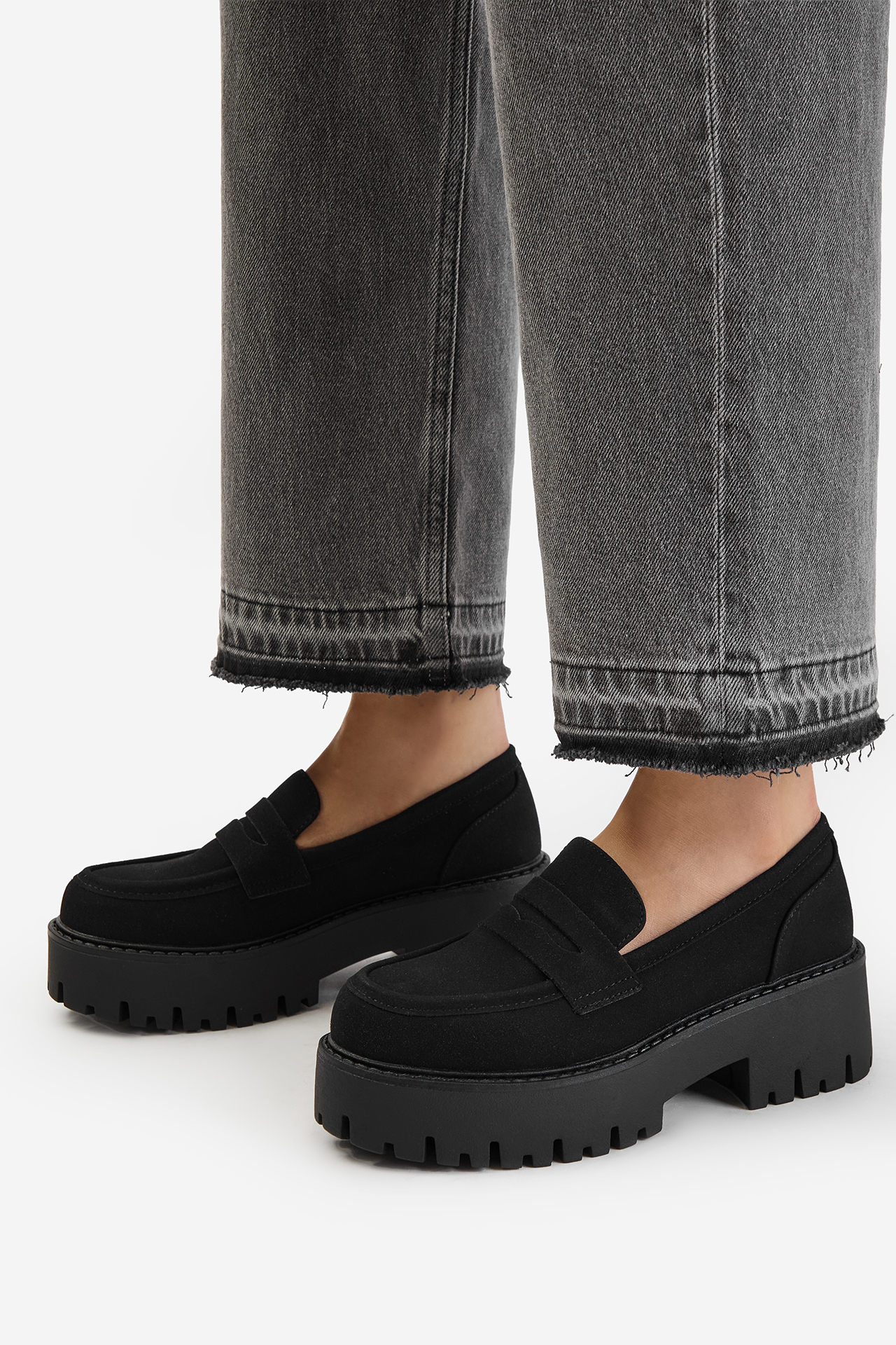 Loafersy Černá
