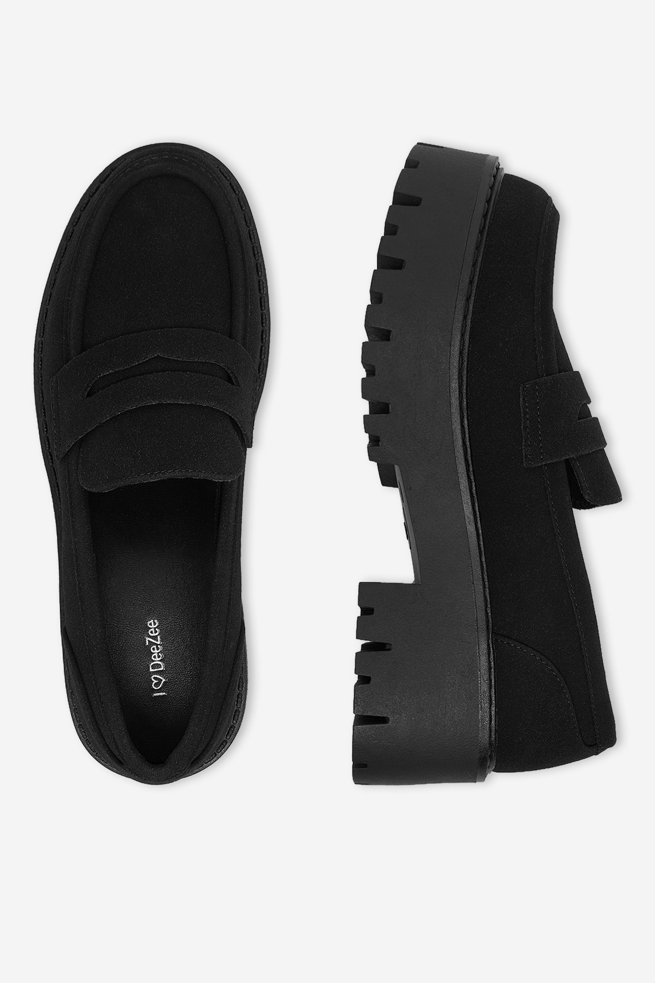Loafersy Černá