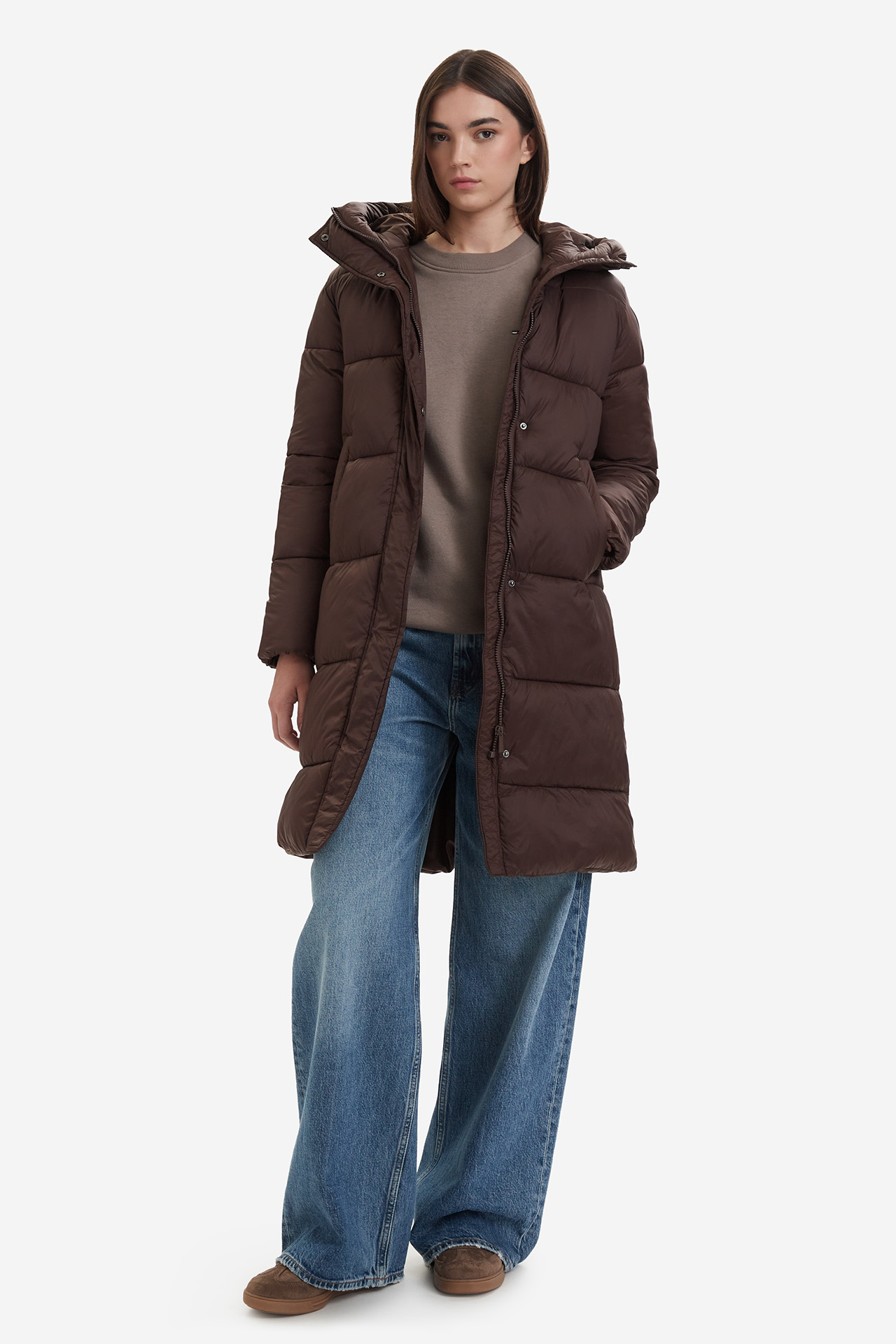 Płaszcz JENNY W226-JNLJT-1062-37X Brązowy ciemny