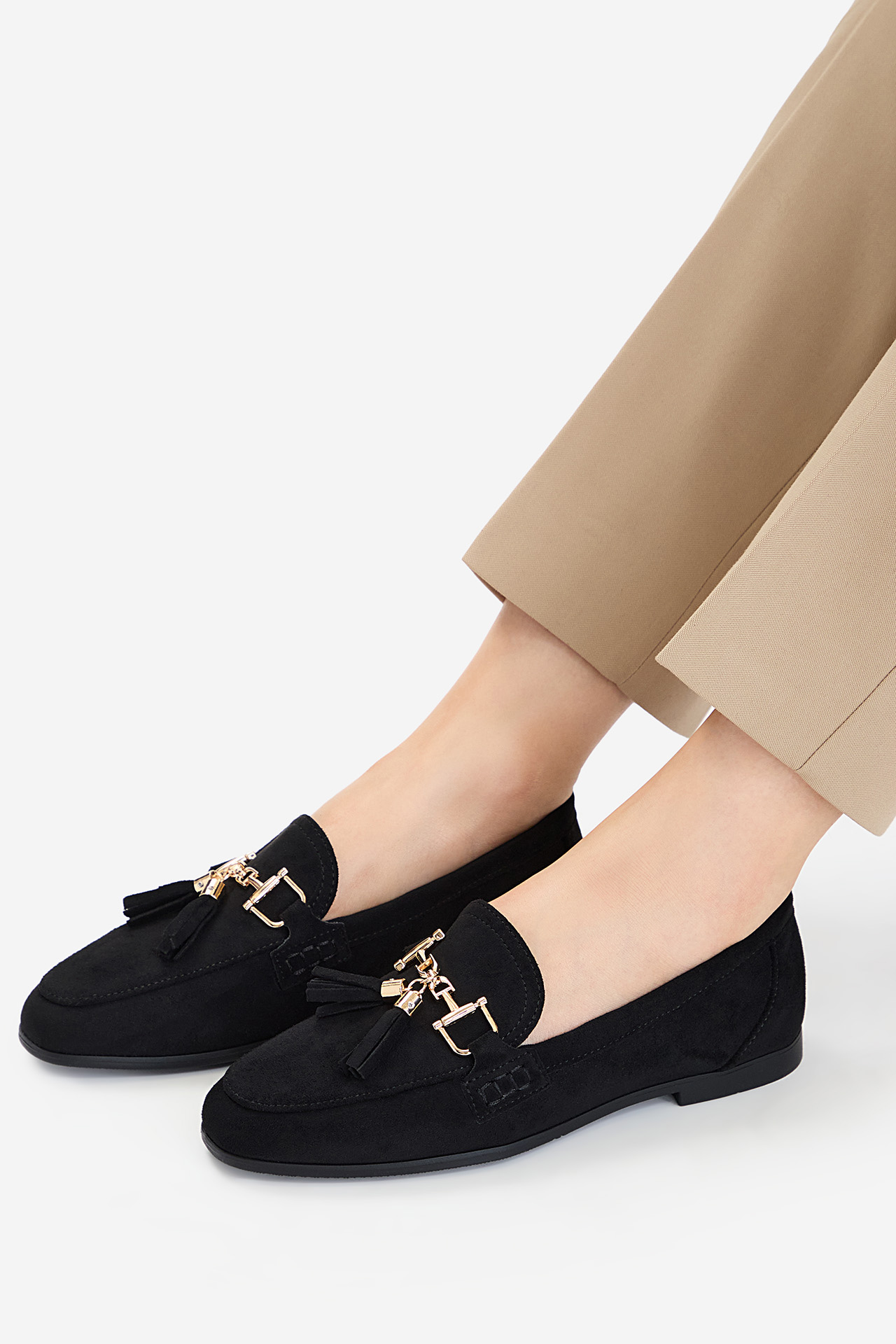 Loafersy Černá