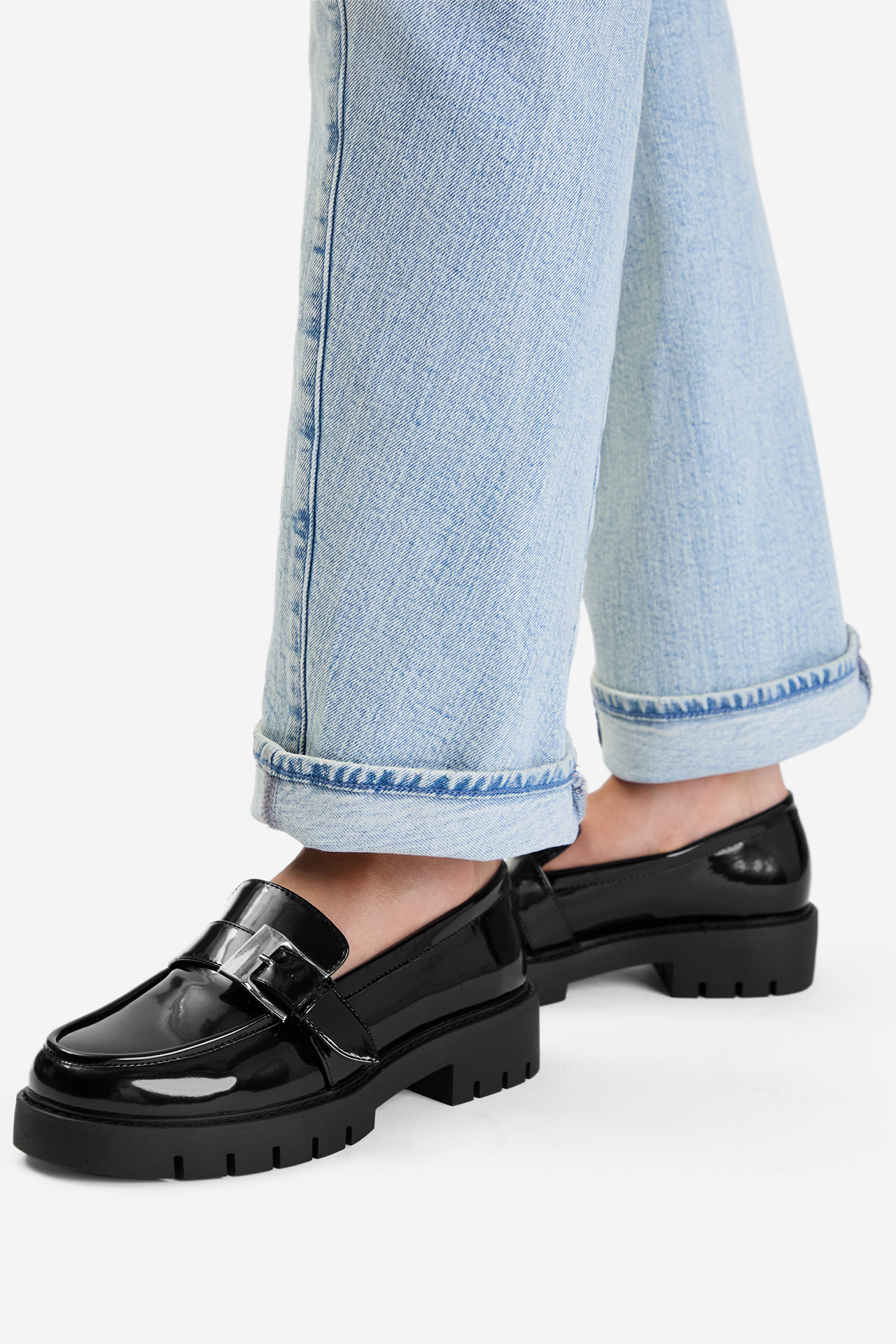 Loafersy Černá