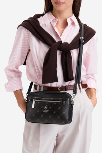 Сумка З Ремінцем BEVERLY HILLS POLO CLUB CEO-BHPC-L-014-10 Чорний