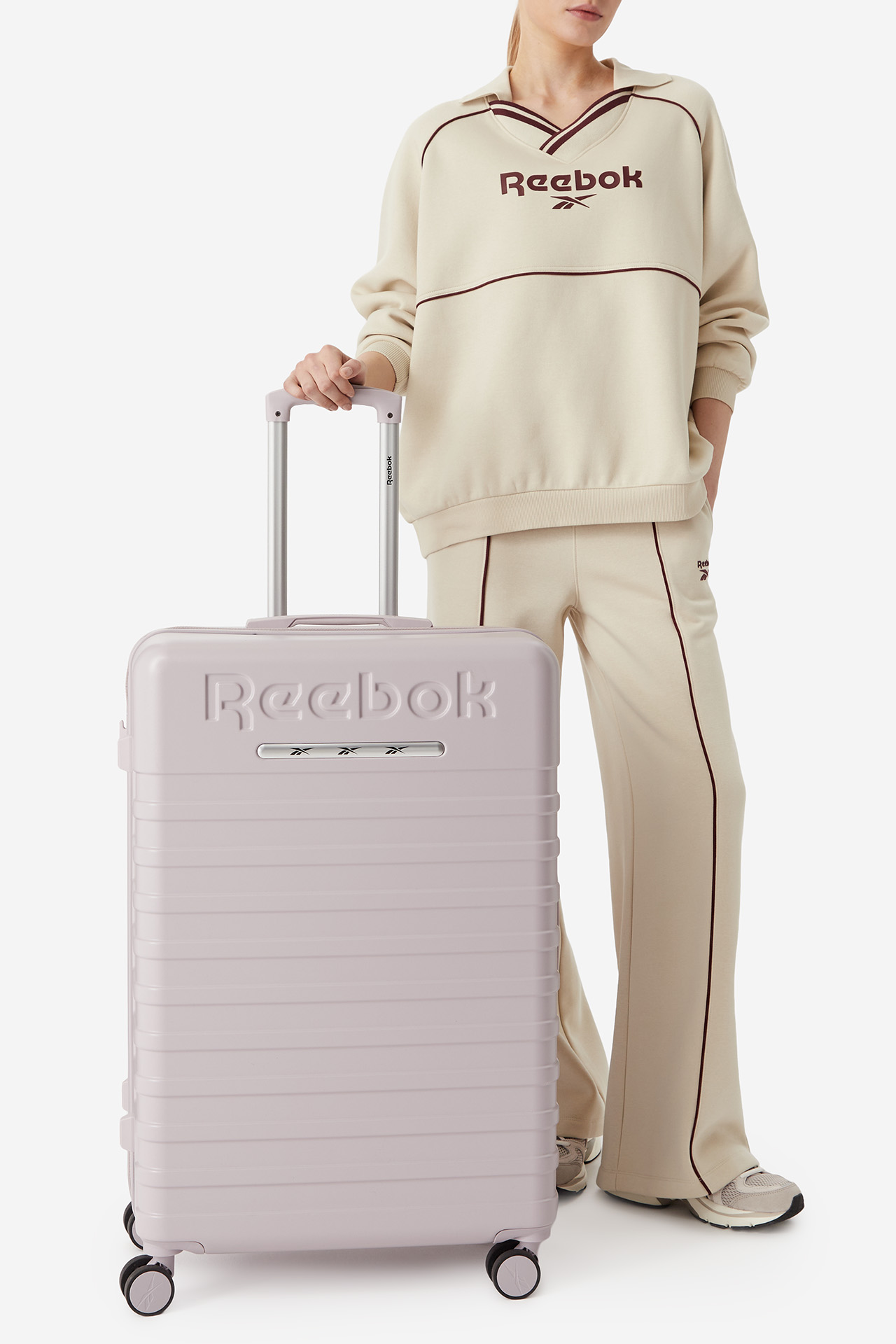 Walizka REEBOK CWBEO-RBK-MS-002-L LILAC Fioletowy jasny