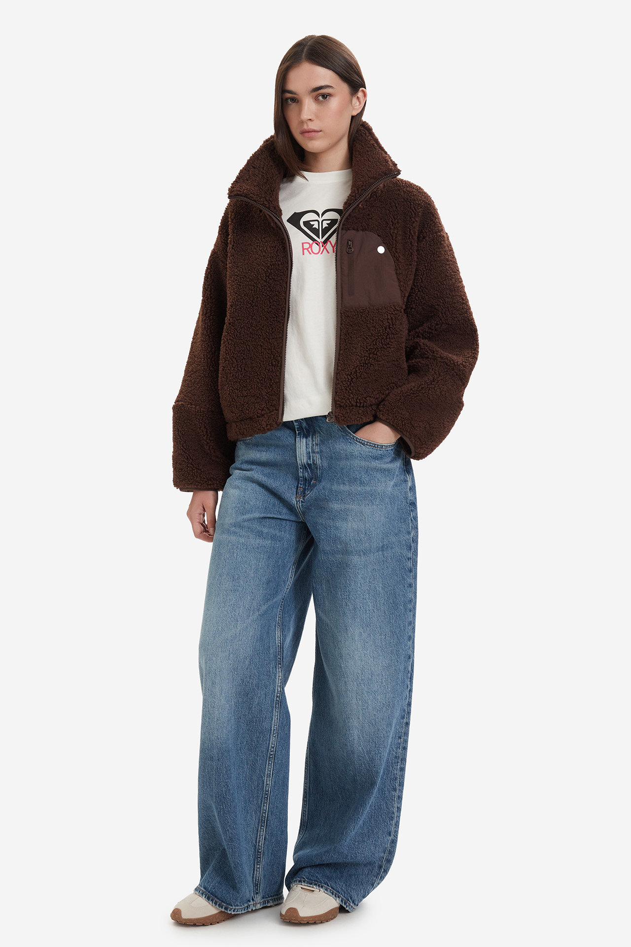 Kurtka ROXY W226-RXLJT-1050-37X Brązowy ciemny