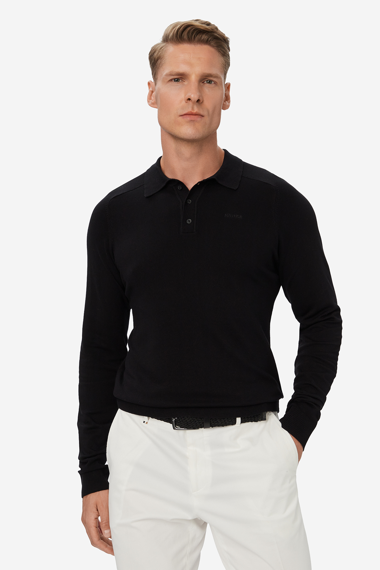 Long sleeve NAUTICA W226-NAMSW-1093-48X Czarny