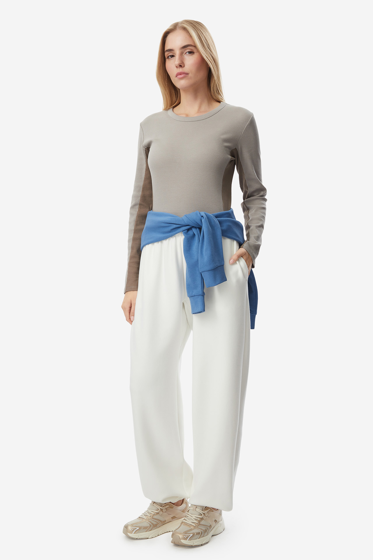Long sleeve GO SOFT W226-GSLTS-1087-39X Szary