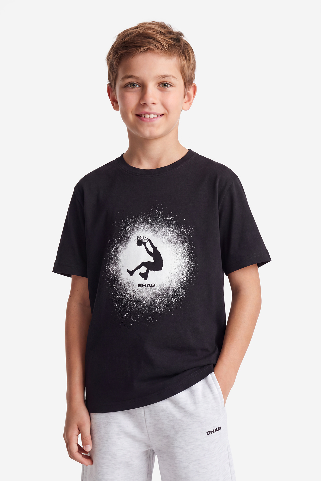 T-shirt SHAQ W226-SQBTS-1060-48X Czarny