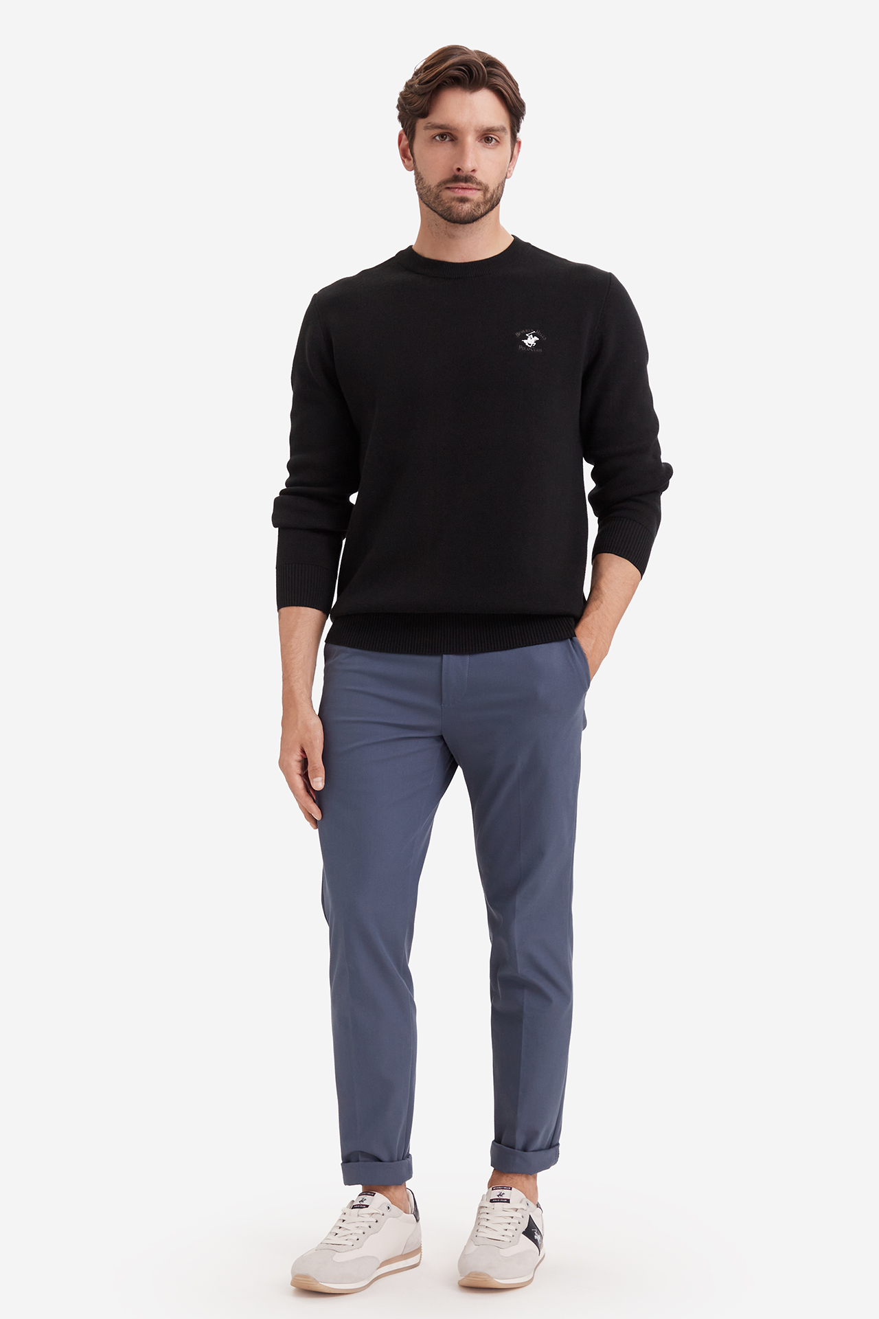 Sweter Beverly Hills Polo Club W226-BHMSW-1095-48X Czarny