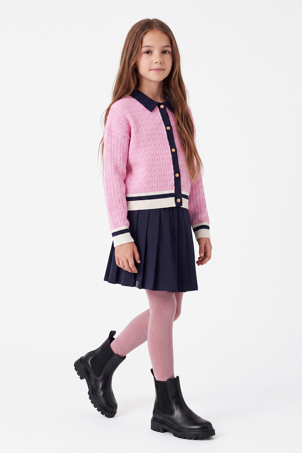 Sweter Beverly Hills Polo Club W226-BHGSW-1158-13X Różowy