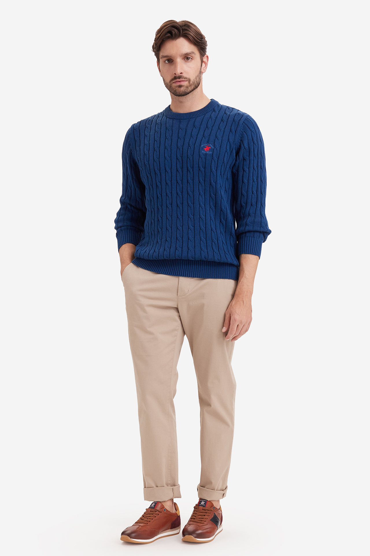 Sweter Beverly Hills Polo Club W226-BHMSW-1094-19X Granatowy