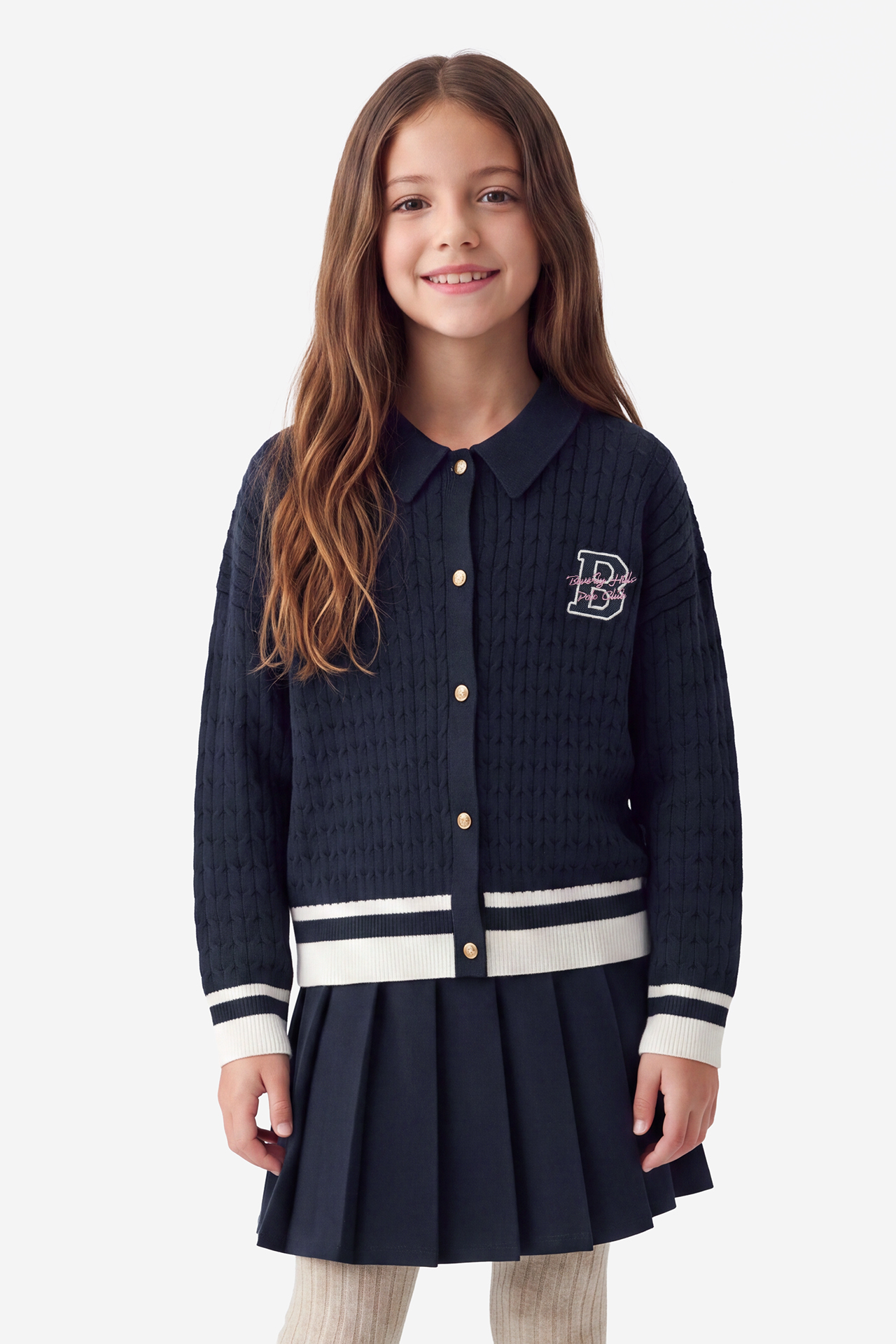Sweter Beverly Hills Polo Club W226-BHGSW-1158-19X Granatowy