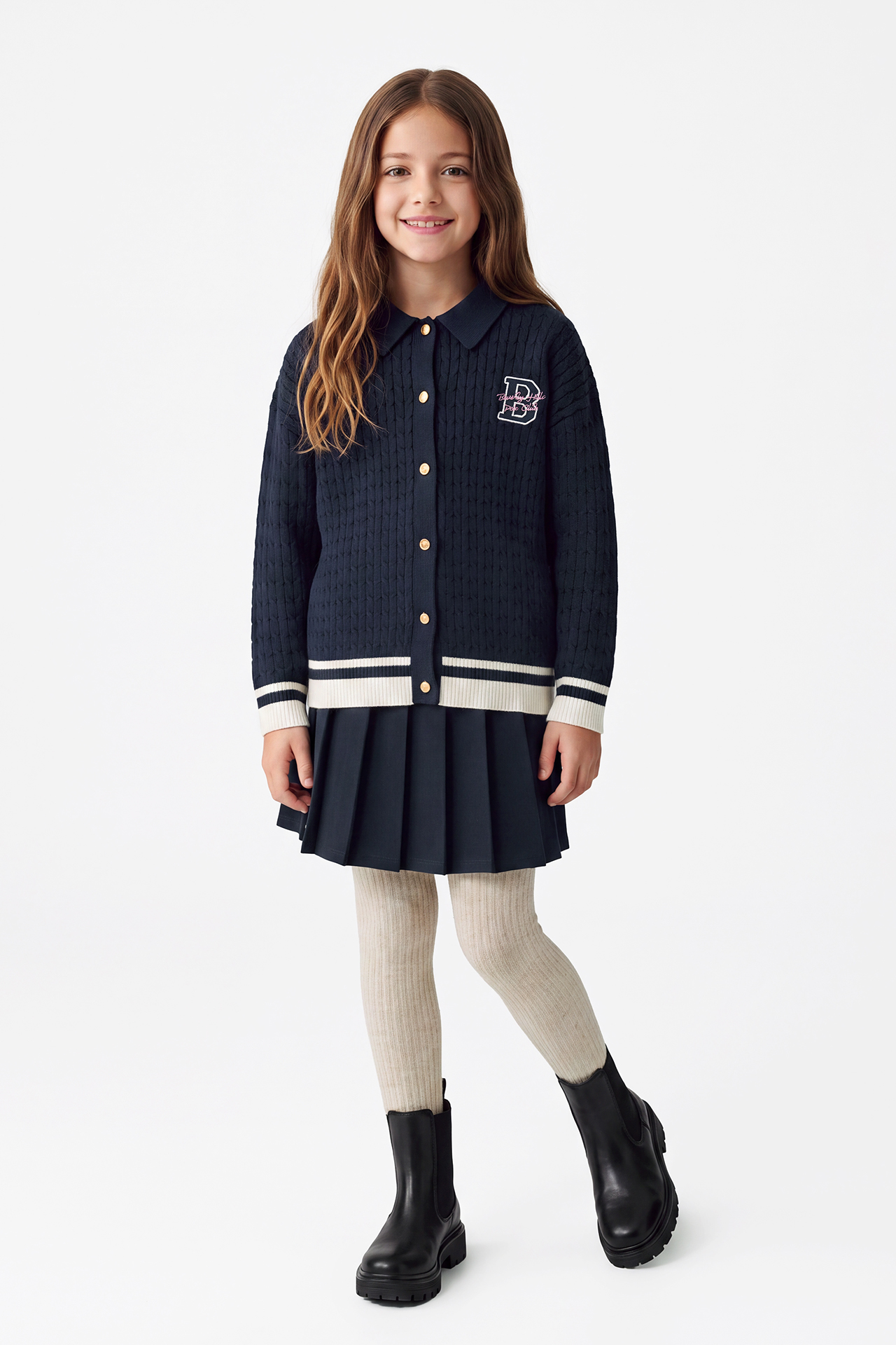 Sweter Beverly Hills Polo Club W226-BHGSW-1158-19X Granatowy