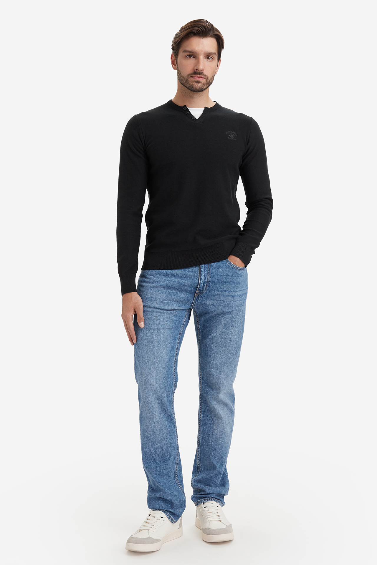 Sweter Beverly Hills Polo Club W226-BHMSW-1120-48X Czarny