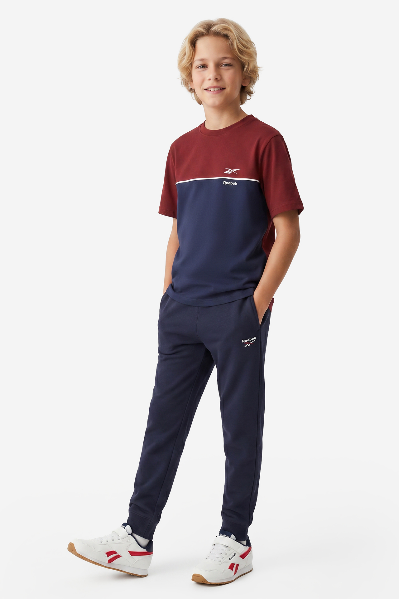 T-shirt REEBOK W226-RBBTS-1075-10X Granatowy