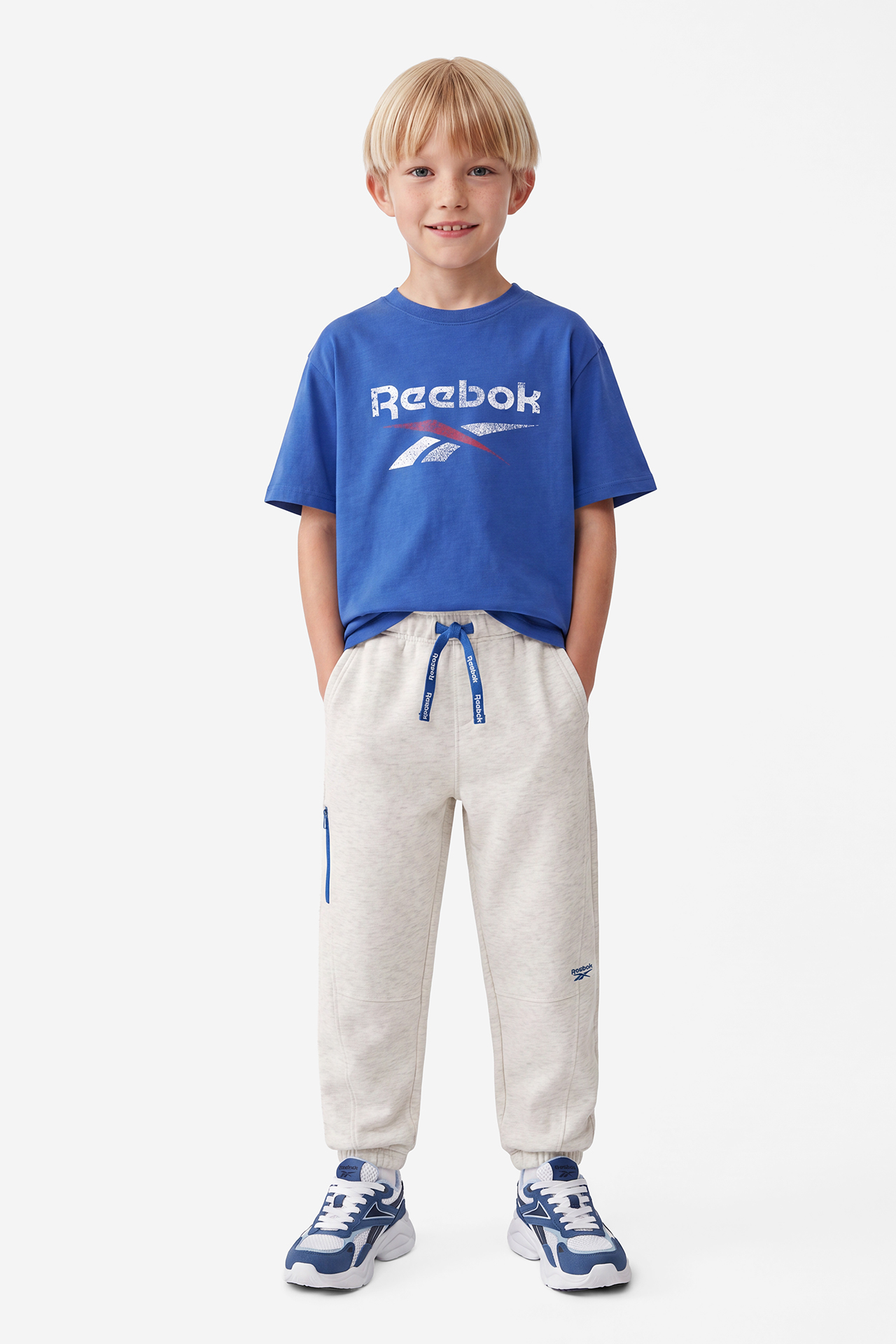 T-shirt REEBOK W226-RBBTS-1076-20X Niebieski