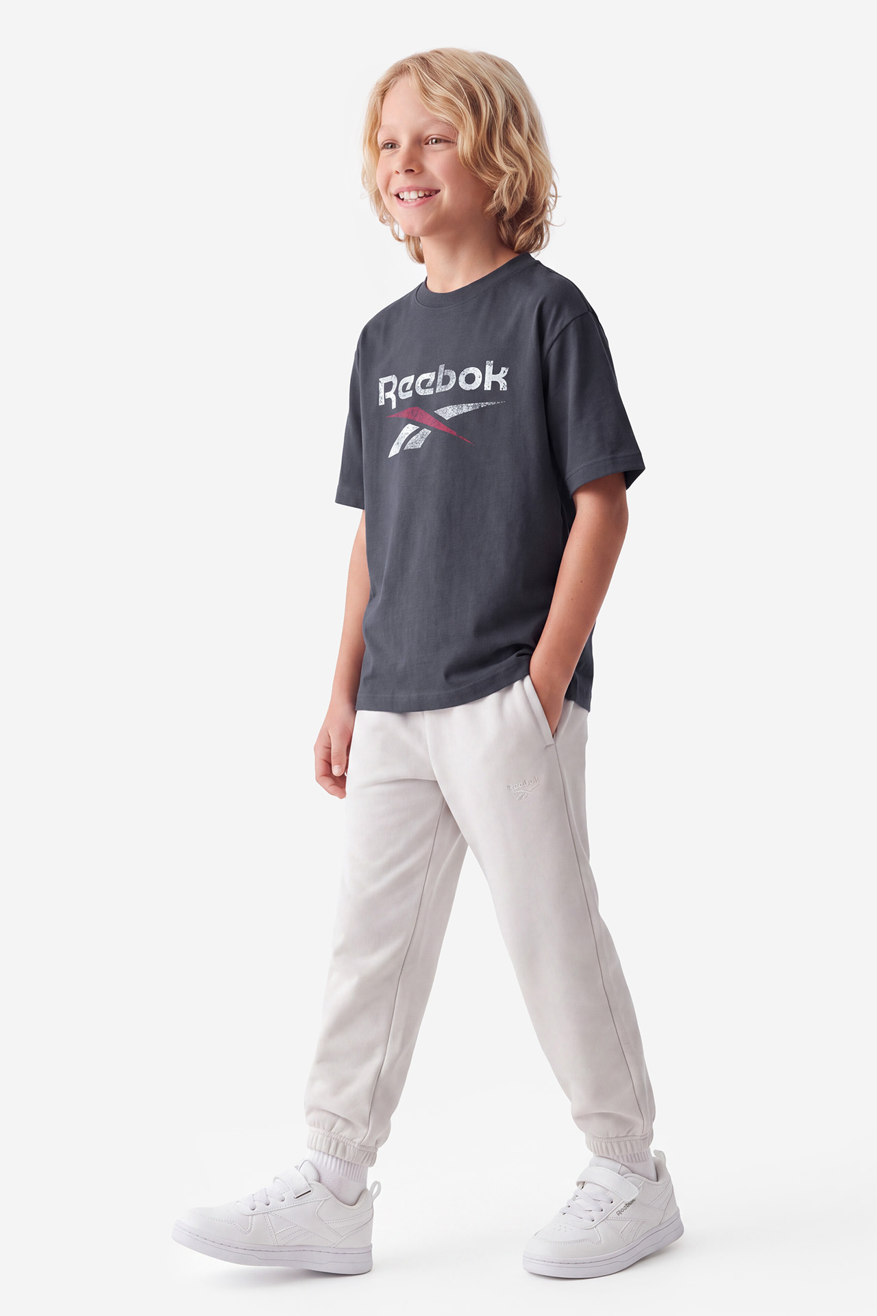 T-shirt REEBOK W226-RBBTS-1076-43X Szary