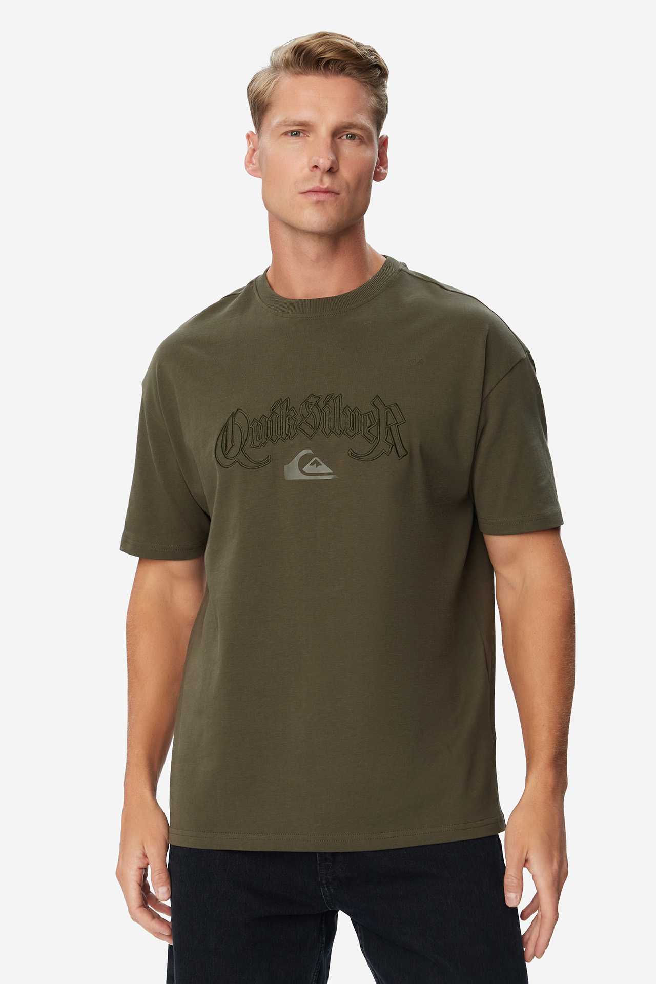 T-shirt QUIKSILVER W226-QSMTS-1053-31X Zielony ciemny