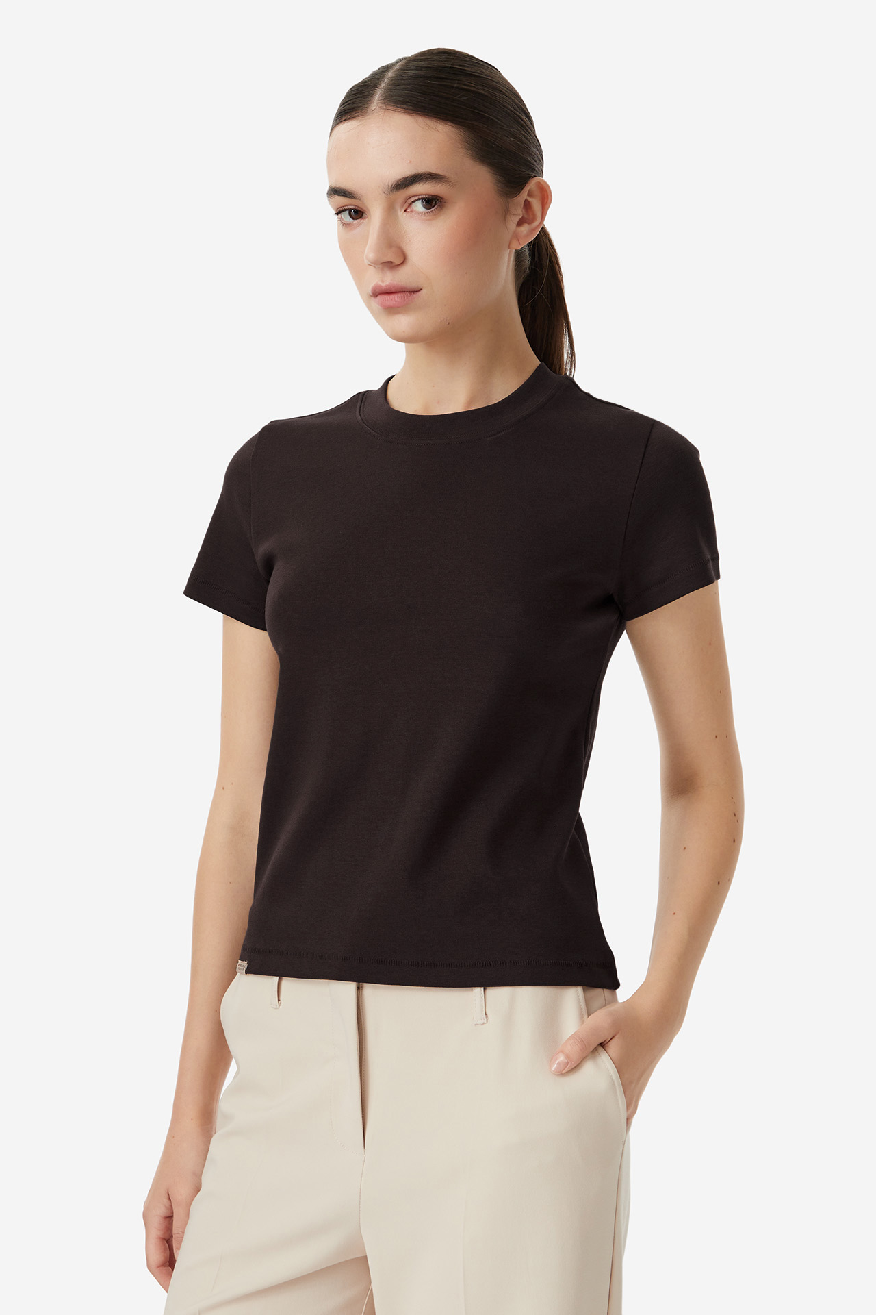 T-shirt Beverly Hills Polo Club W226-BHLTS-1221-37X Brązowy