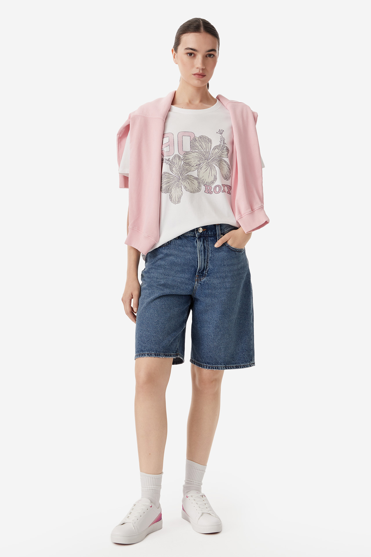 T-shirt ROXY W226-RXLTS-1061-01X Biały
