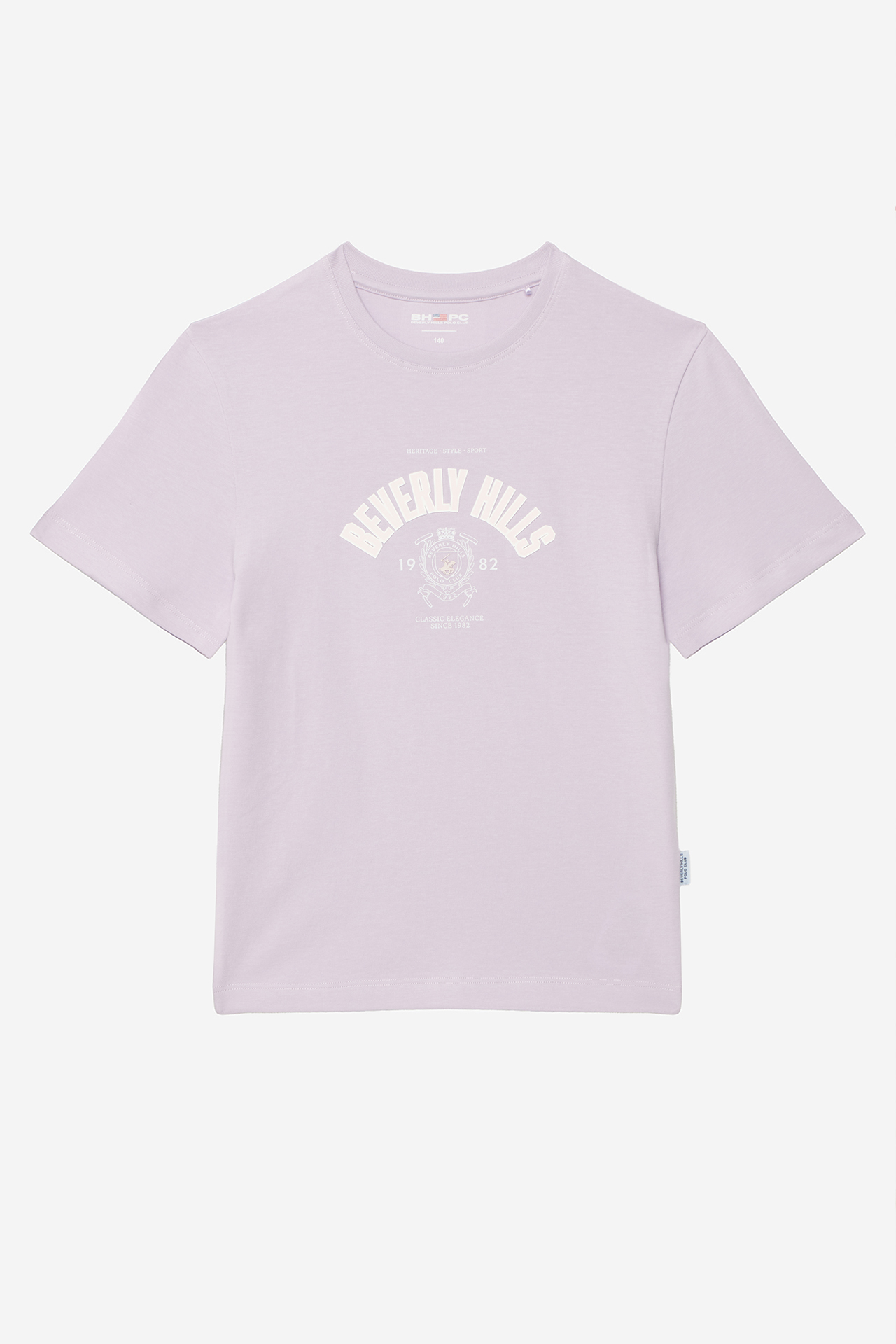 T-shirt BEVERLY HILLS POLO CLUB W226-BHGTS-1233-16X Fioletowy jasny
