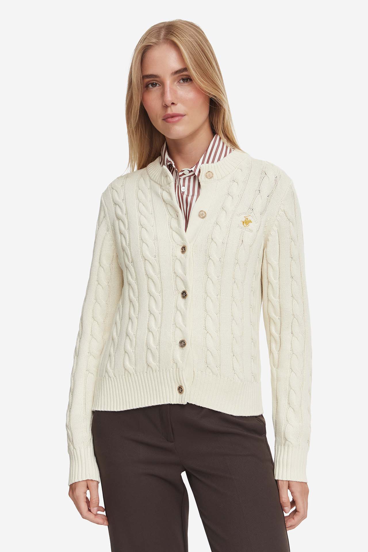 Sweter Beverly Hills Polo Club W226-BHLSW-1130-39X Beżowy jasny