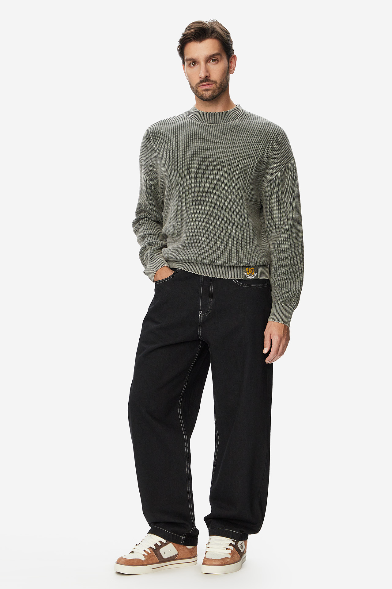 Sweter DC SHOES W226-DCMSW-1056-43X Szary ciemny