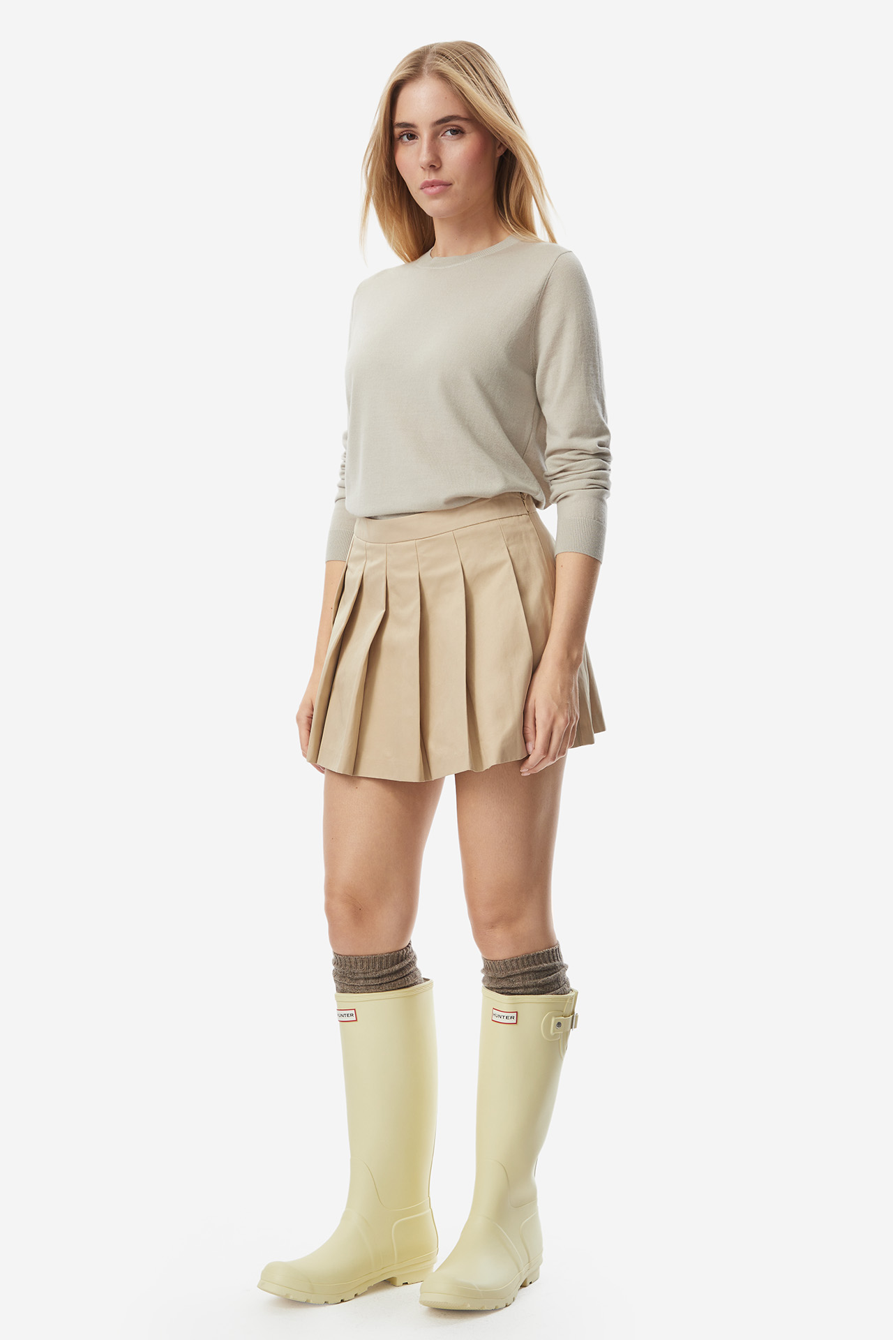Sweter HUNTER W227-HRLSW-1069-03X Beżowy jasny