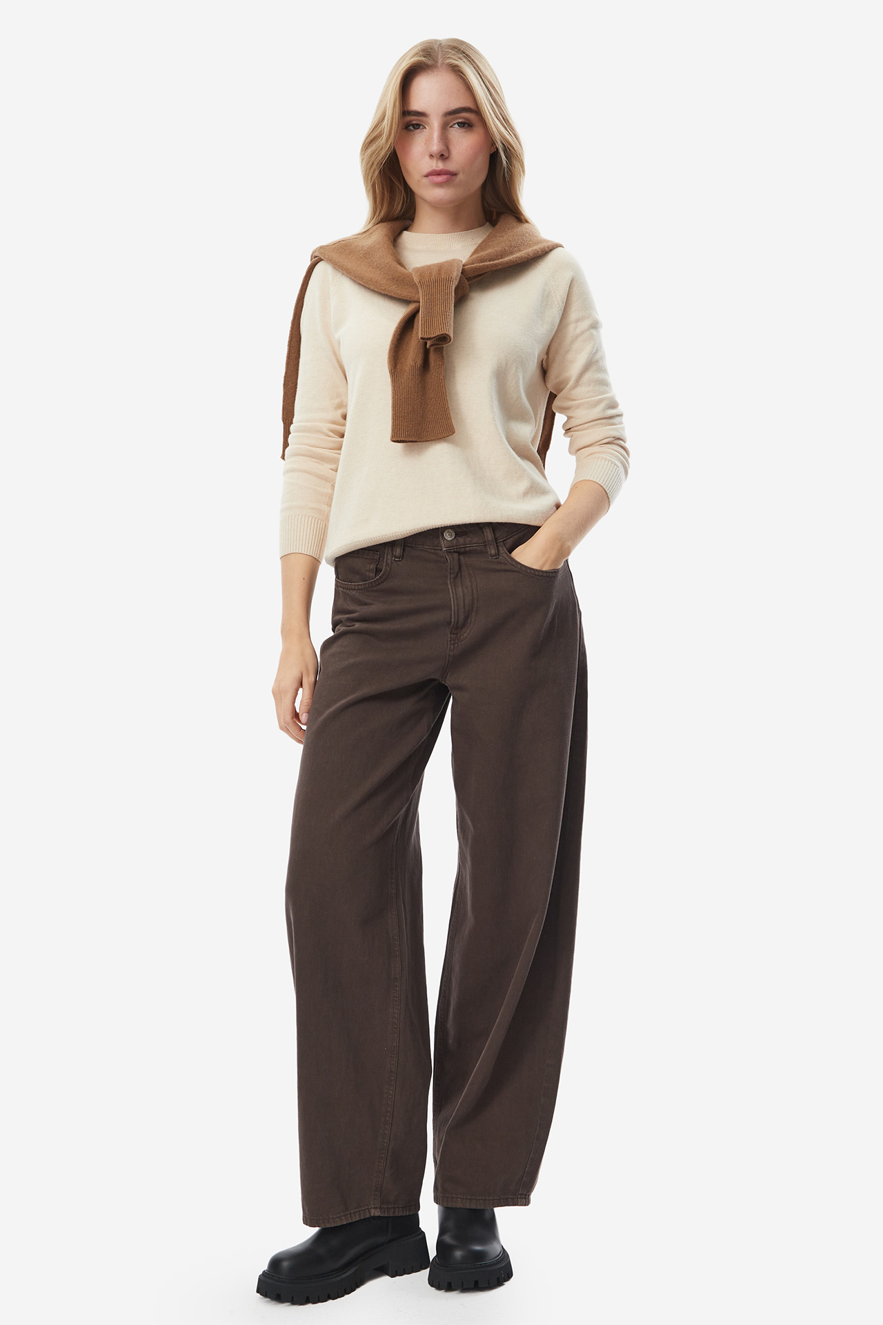 Sweter HUNTER W227-HRLSW-1070-03X Beżowy