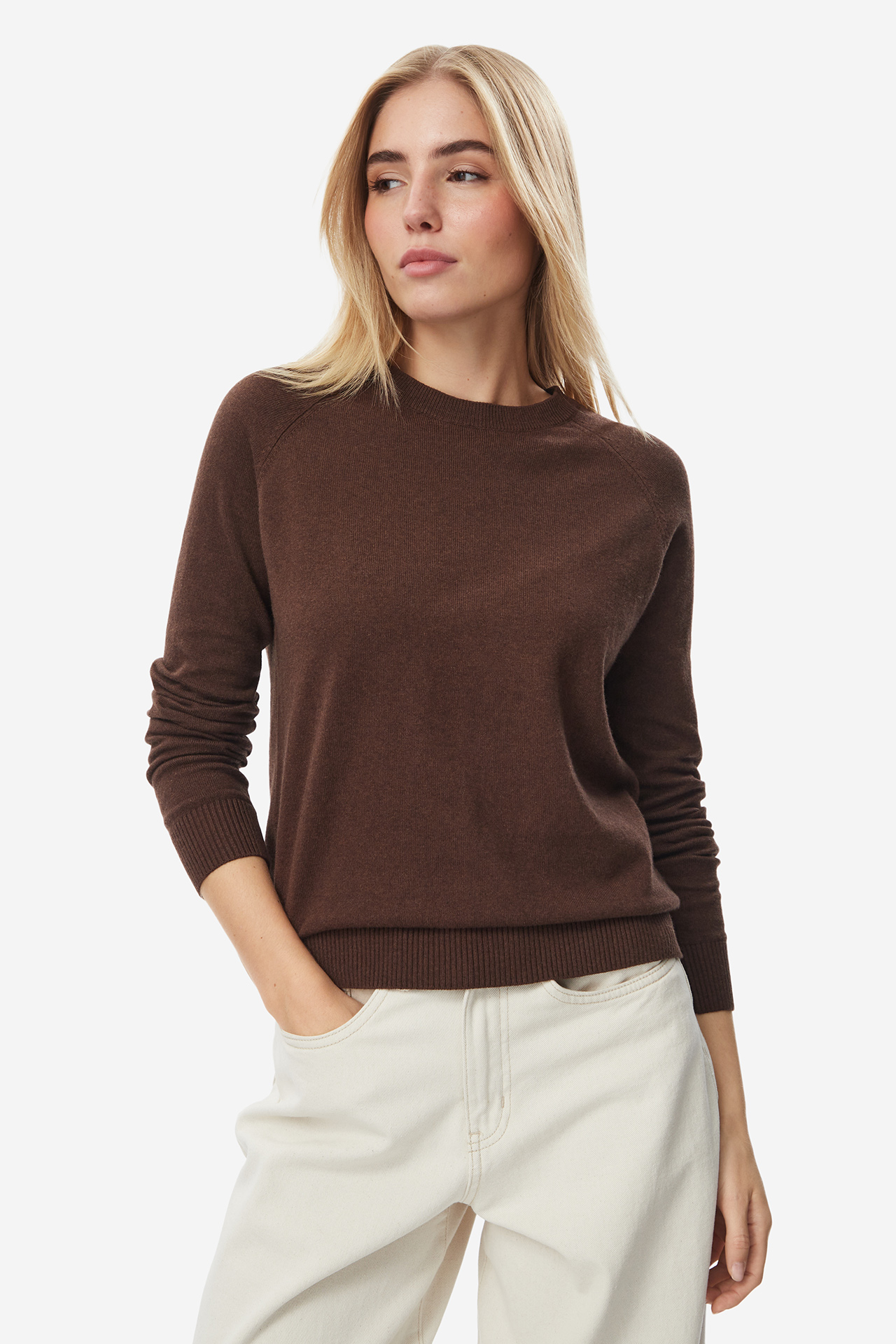 Sweter HUNTER W227-HRLSW-1070-37X Brązowy ciemny