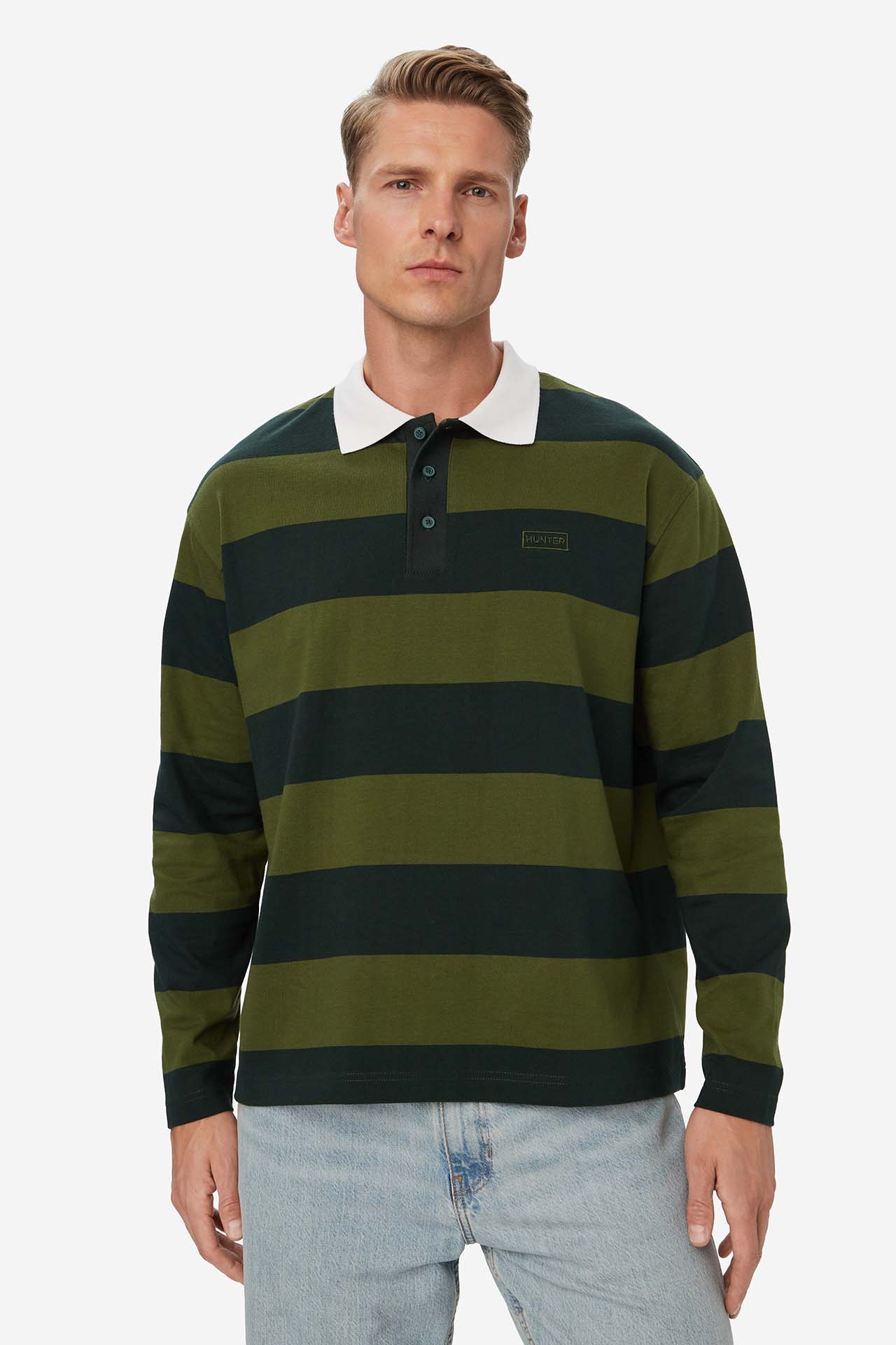 Koszulka polo HUNTER W226-HRMPO-1092-31S Khaki