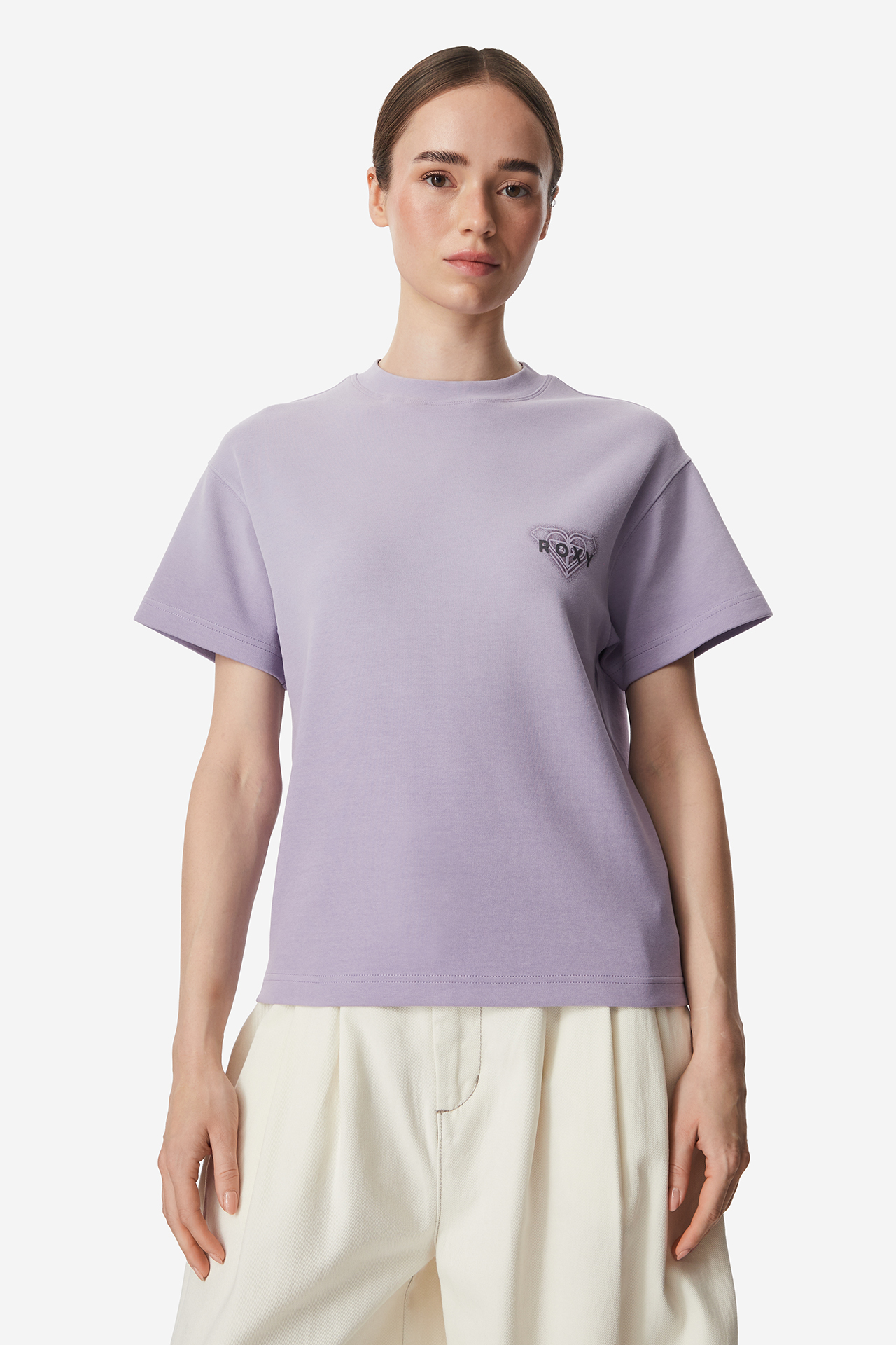 T-shirt ROXY W226-RXLTS-1062-16X Fioletowy jasny